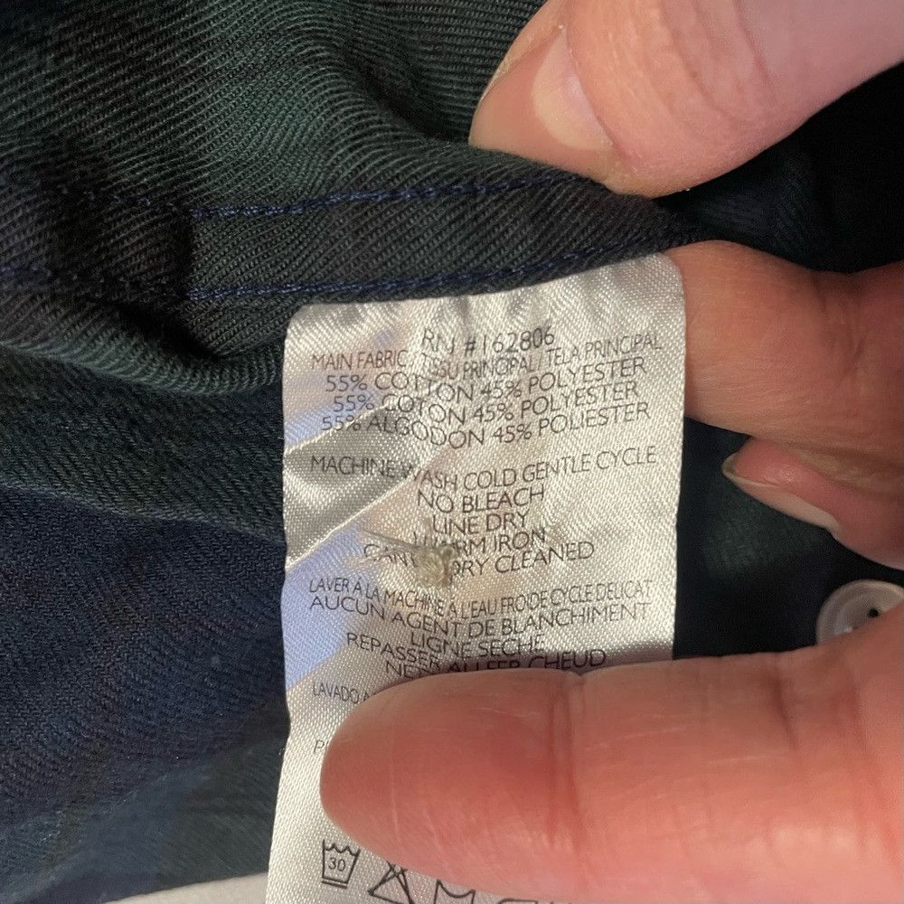 Other NWT New Cotton & Co Navy Green Tartan Plaid Flannel Shirt S Size US XS / EU 42 / 0 - 8 Thumbnail