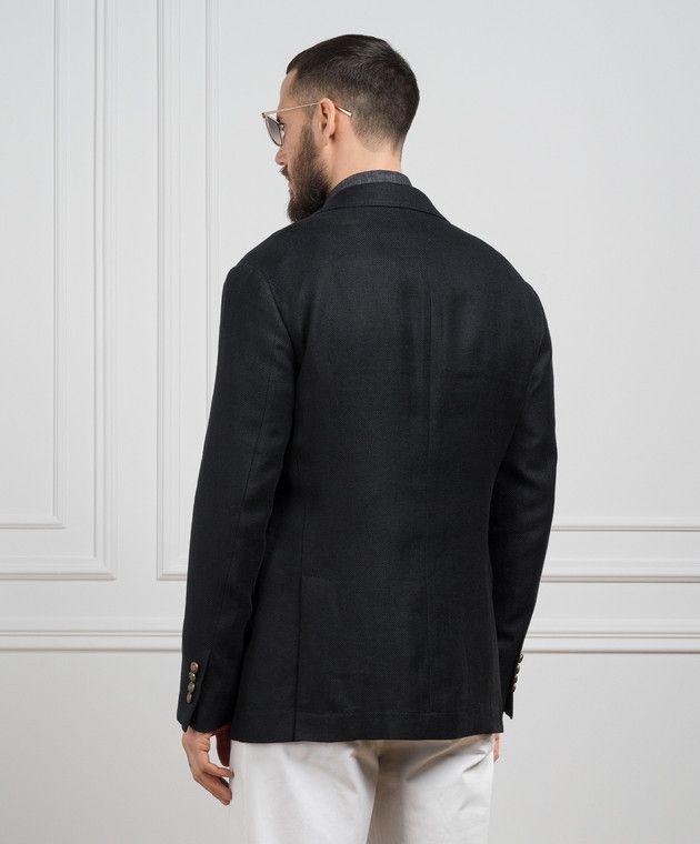 Brunello Cucinelli o1y0526 Single-breasted Blazer in Black Size US L / EU 52-54 / 3 - 4 Thumbnail