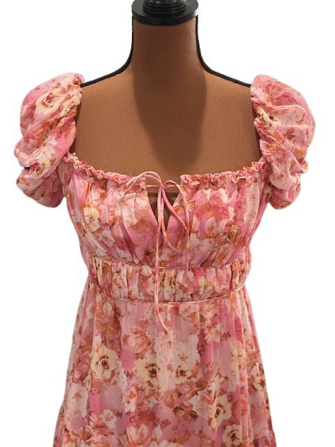 ASTR The Label ASTR “Roseline” Off Shoulder Floral Tiered Maxi Dress Size S / US 4 / IT 40 - 2 Thumbnail