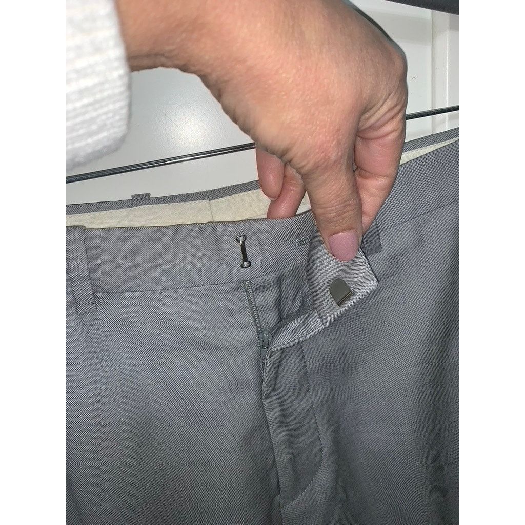 Theory Theory Men's Gray Dress Pants Size 33 Tailored Business Size US 33 - 2 Thumbnail