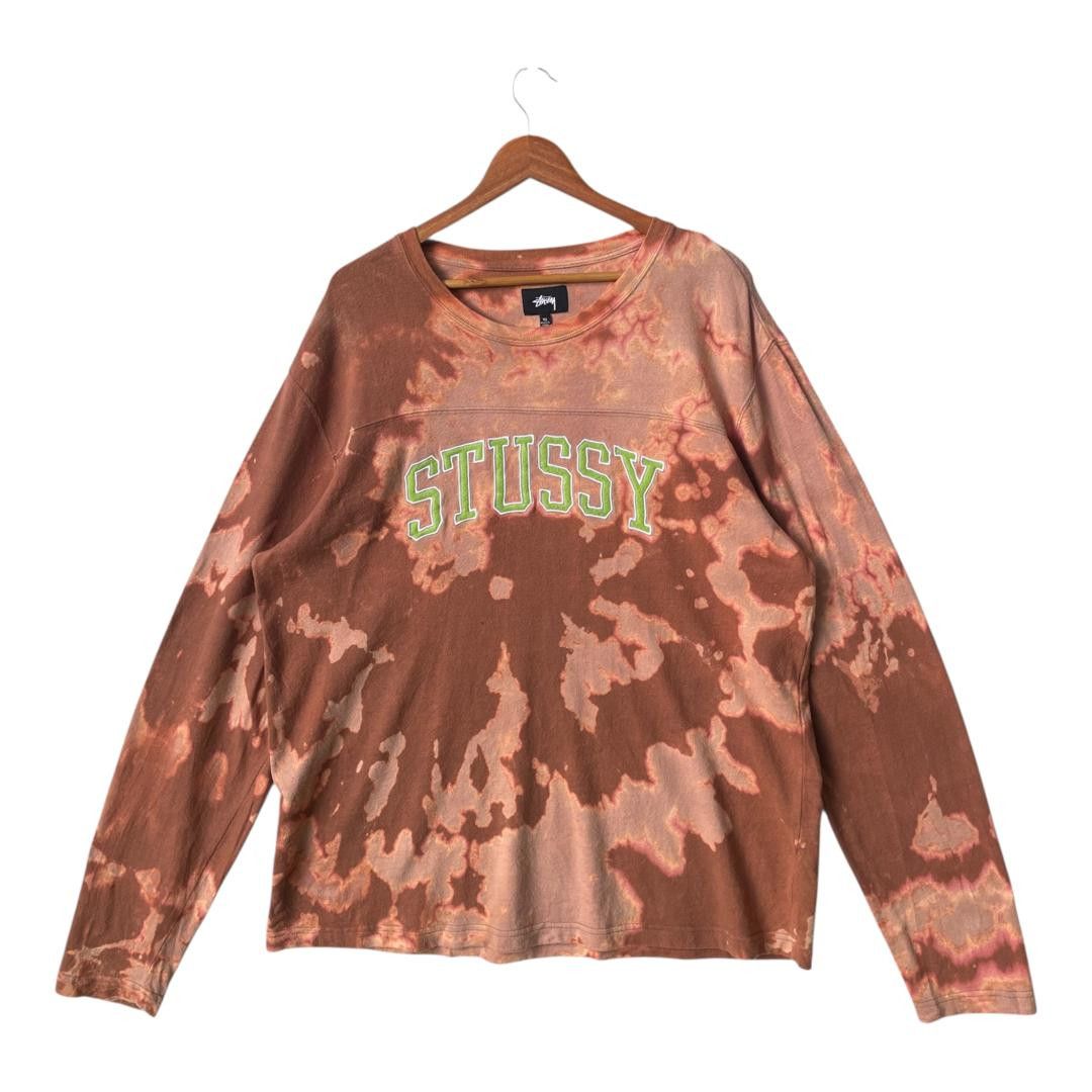 Stussy Acid Wash Stussy Japan Embroided Logo Longsleeve Tshirt Size US XL / EU 56 / 4 - 1 Thumbnail