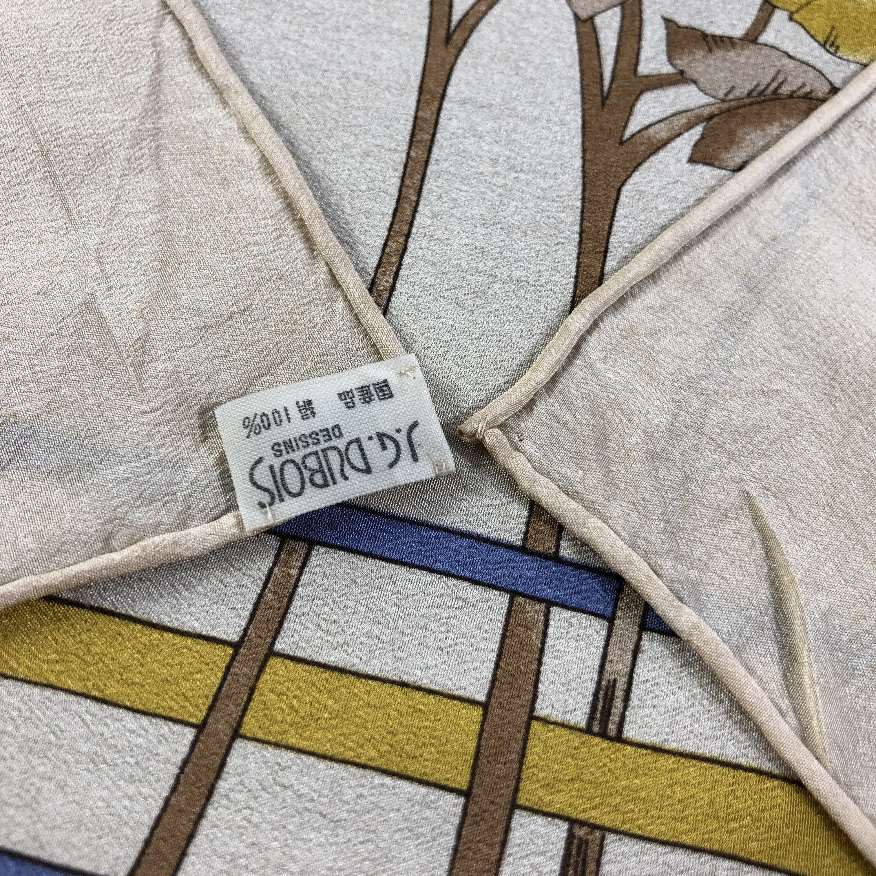 Vintage Vintage J.G Dubois Silk Scarf M633 Size ONE SIZE - 4 Thumbnail