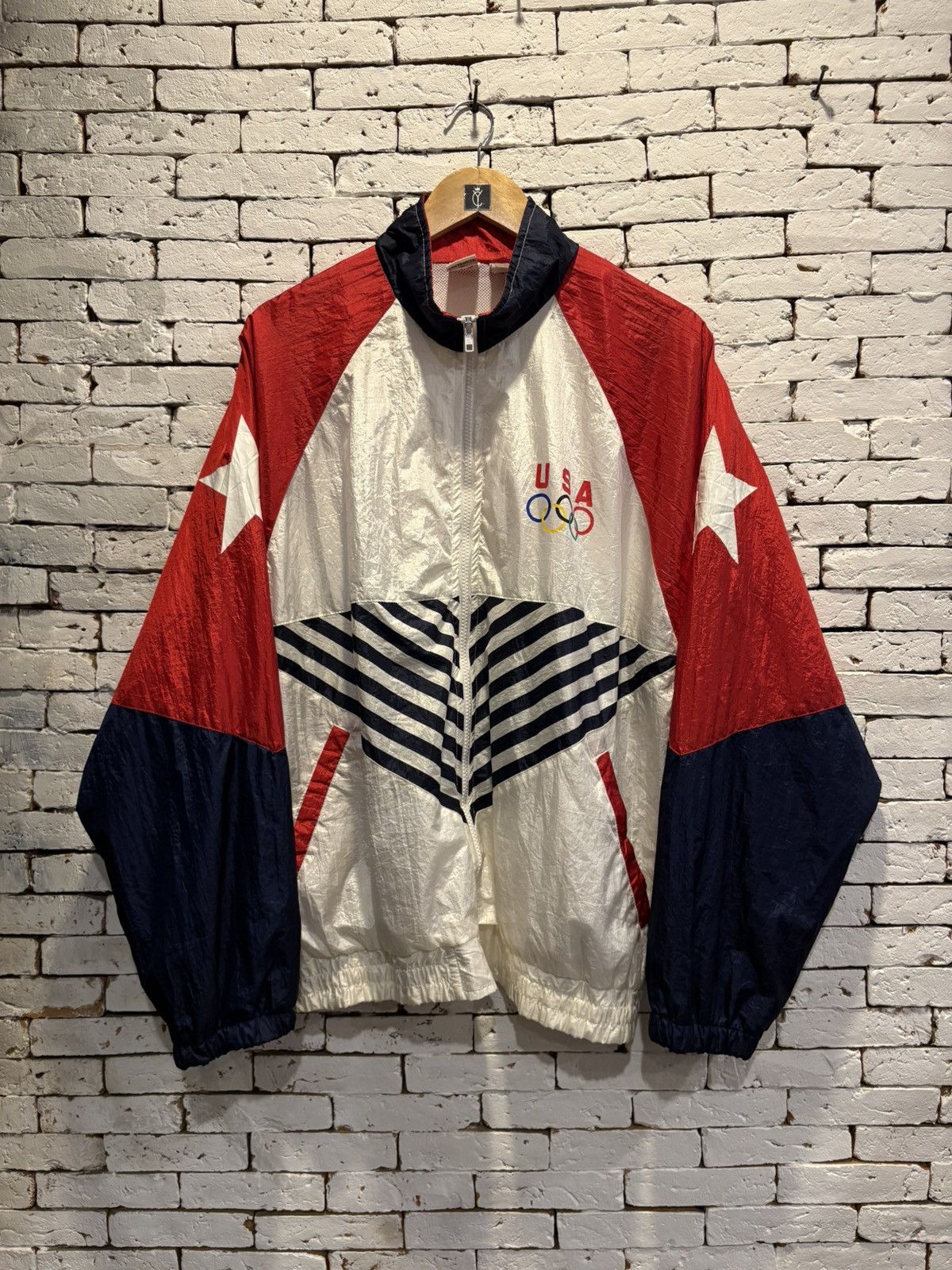 Vintage 1996 USA Olympic Team Windbreaker Jacket by Avon