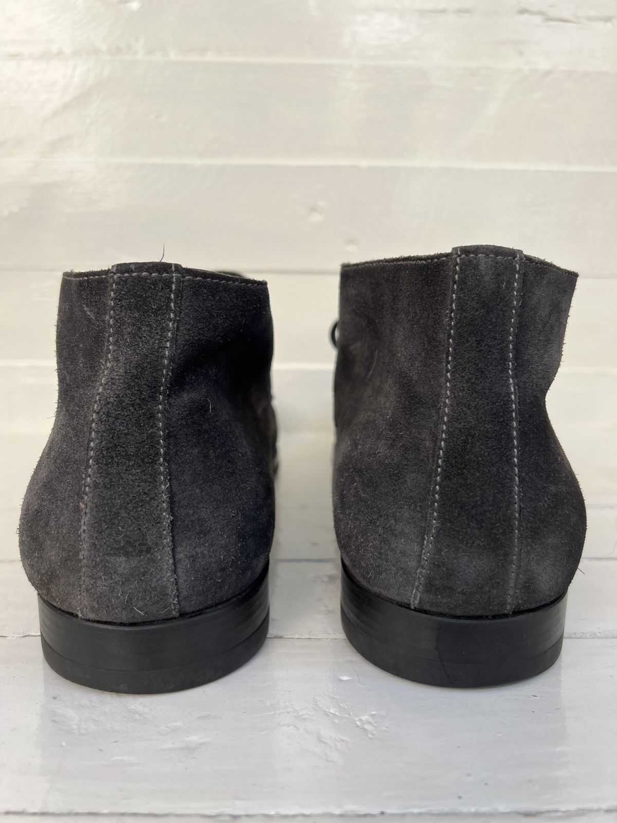 Santoni SANTONI ANKLE SUEDE LEATHER CHUKKA BOOTS Size US 11.5 / EU 44-45 - 8 Thumbnail