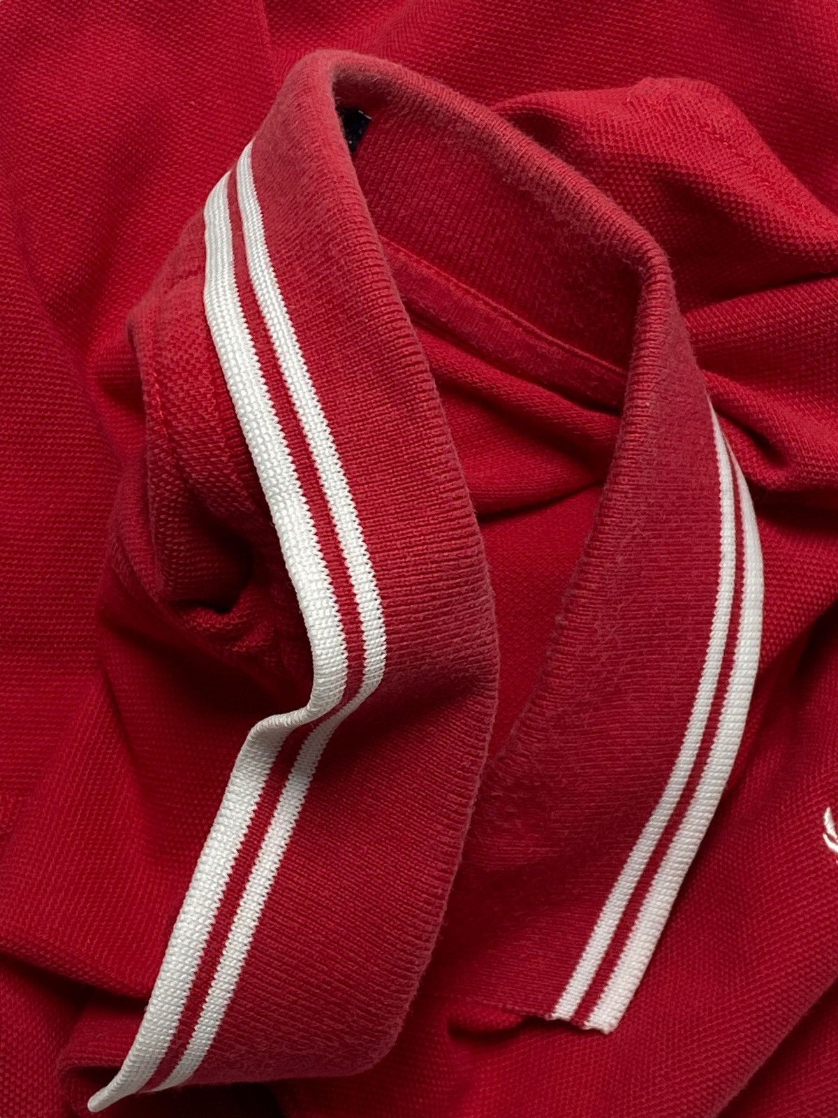 Fred Perry Vintage FRED PERRY Red Polo Shirt Small Minimalistic Logo Size US L / EU 52-54 / 3 - 6 Thumbnail