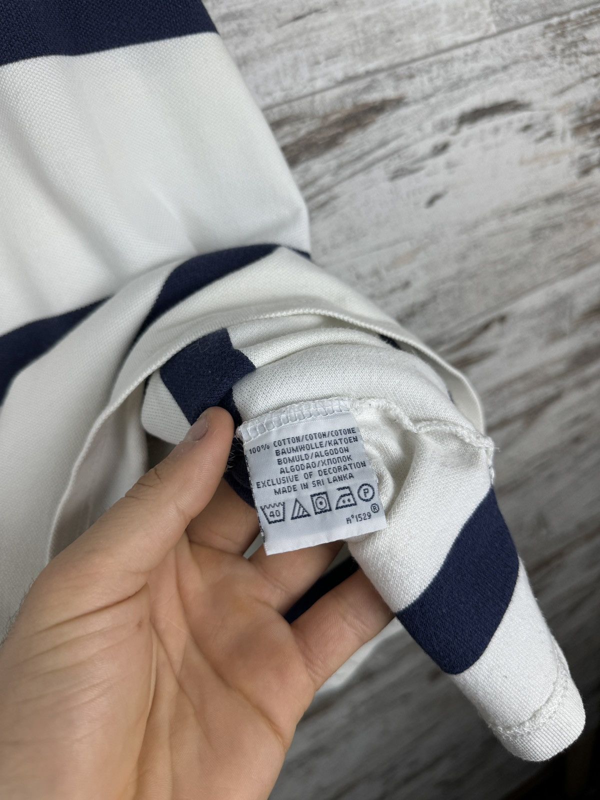 Polo Ralph Lauren × Vintage Mens Vintage Polo Ralph Lauren Polos rugby T-shirt stripes Size US L / EU 52-54 / 3 - 11 Thumbnail