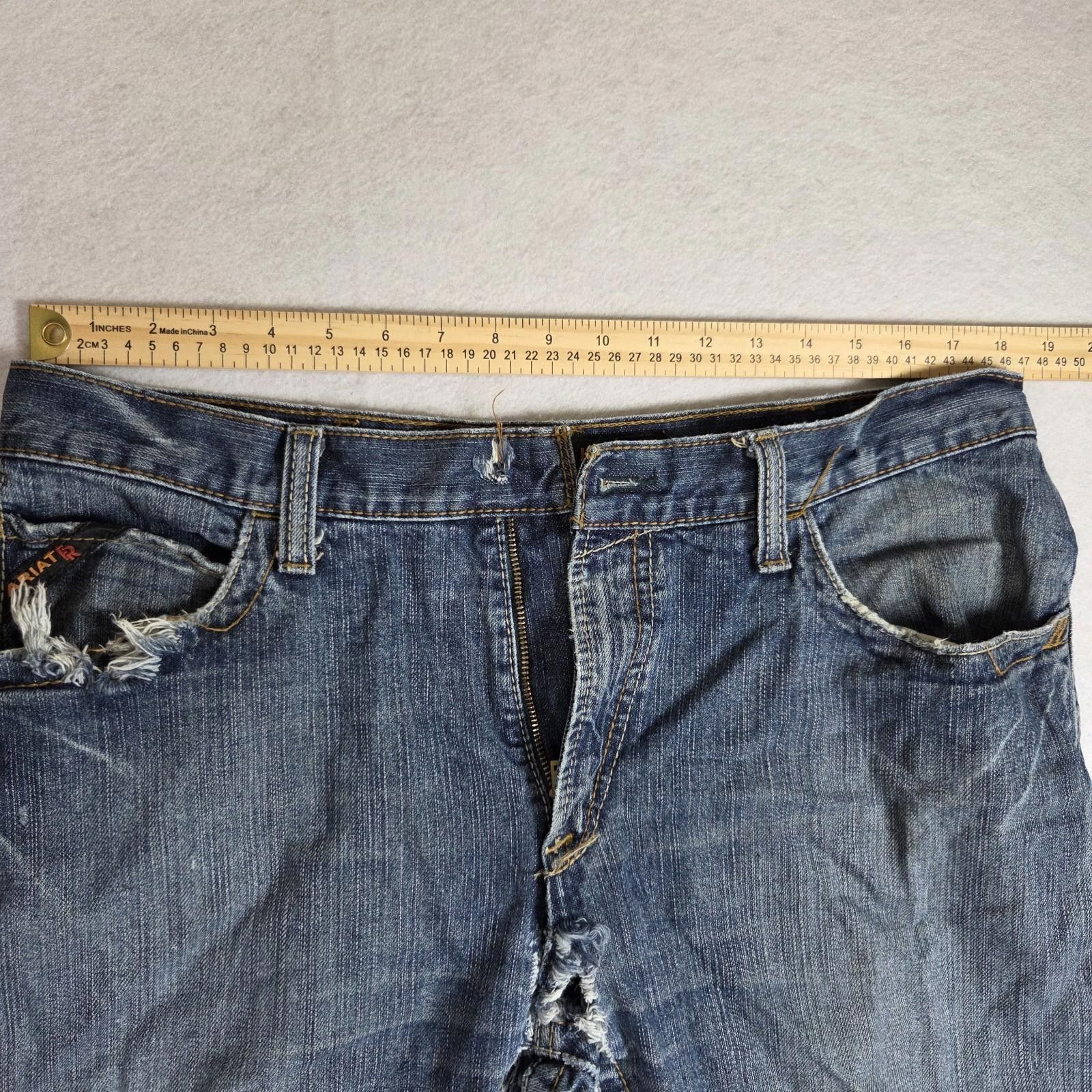 Ariat Ariat FR Low Rise M4 Boot Jeans Men’s 35x32 Pockets Flawed Size US 35 - 12 Thumbnail
