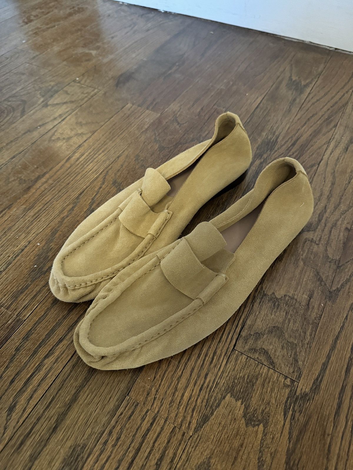 The Row Suede Soft Moccasin
