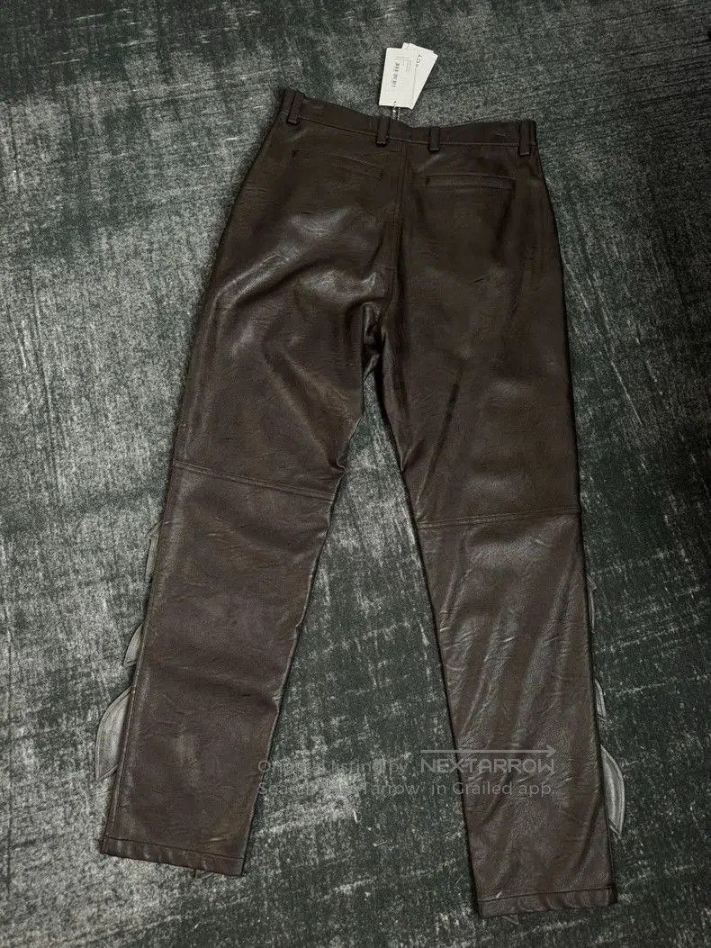Yohji Yamamoto Yproject Flame Leather Pants M. Size US 38 / EU 54 - 1 Thumbnail