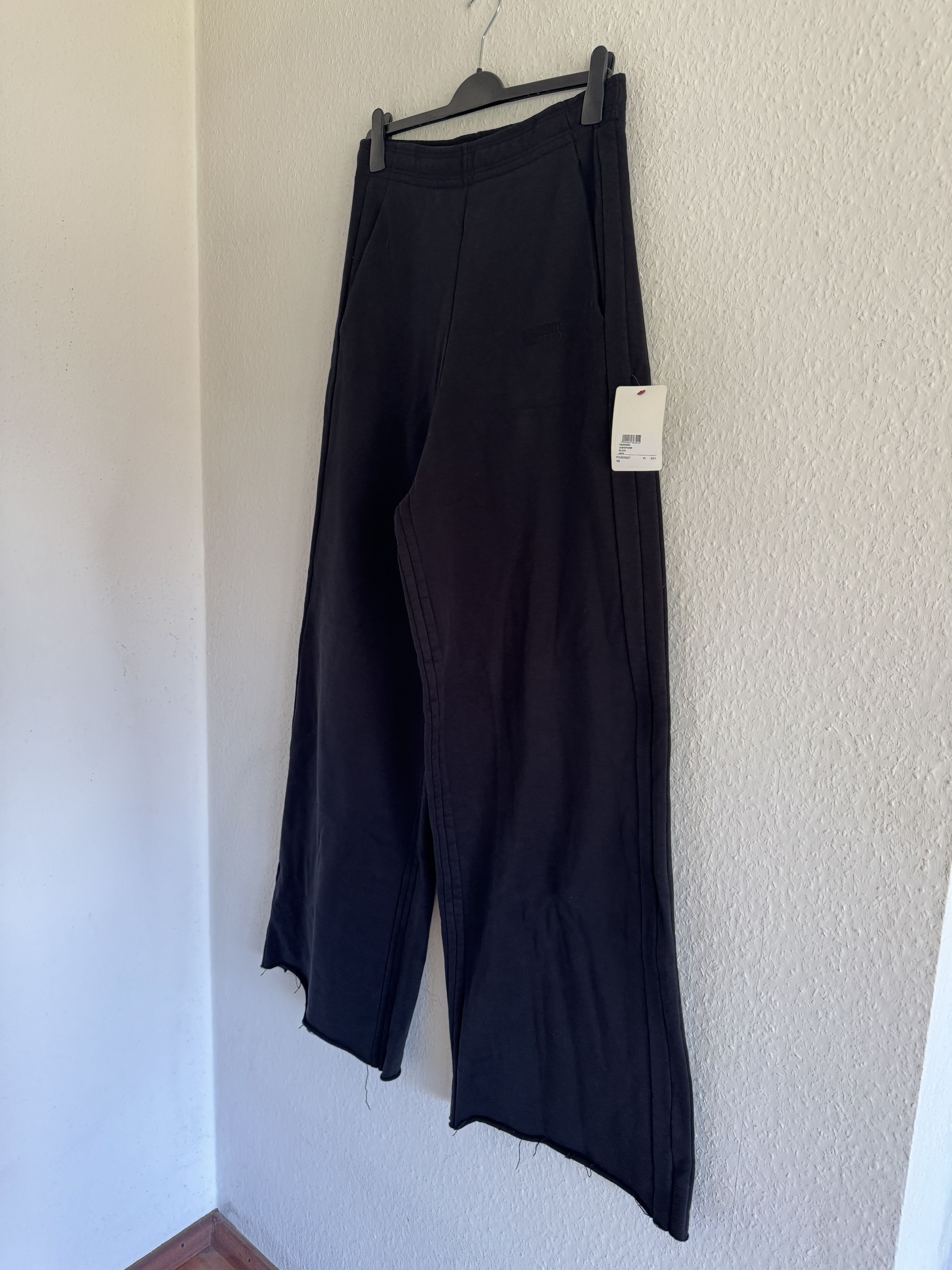 Vetements Wide Leg Panelled Cotton Blend Jersey Sweatpants Size US 30 / EU 46 - 6 Thumbnail