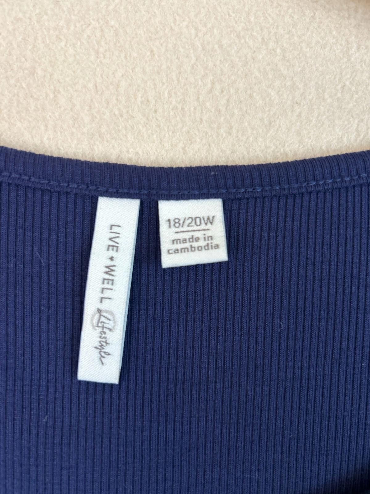 camel active LIVE WELL Navy Blue Plus Size 18/20W Tunic Top Women’s Size XXL / US 16-18 / IT 52-54 - 6 Thumbnail
