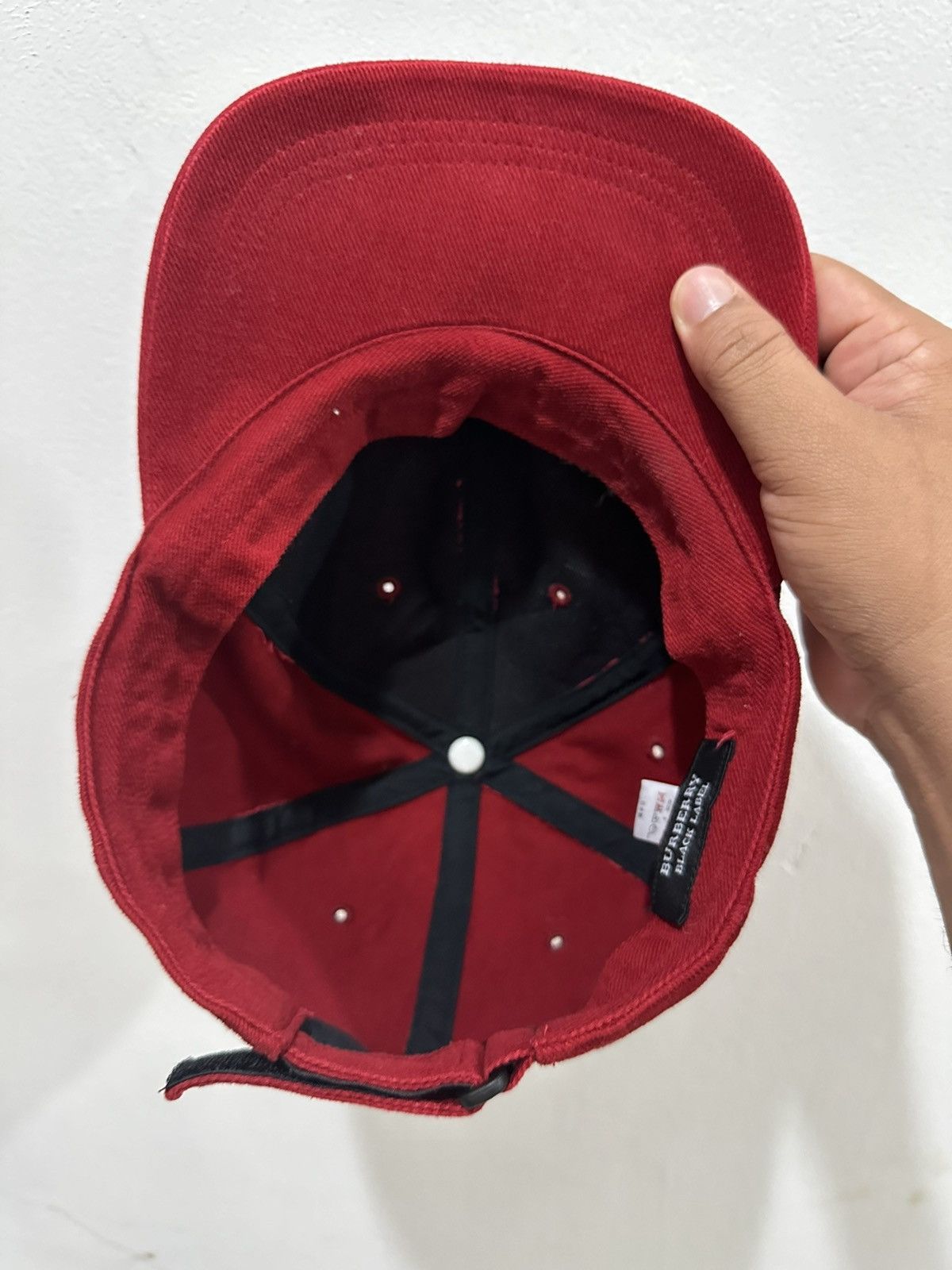 Burberry BIG LOGO Burberry Black Label Baseball Hat Size ONE SIZE - 7 Thumbnail