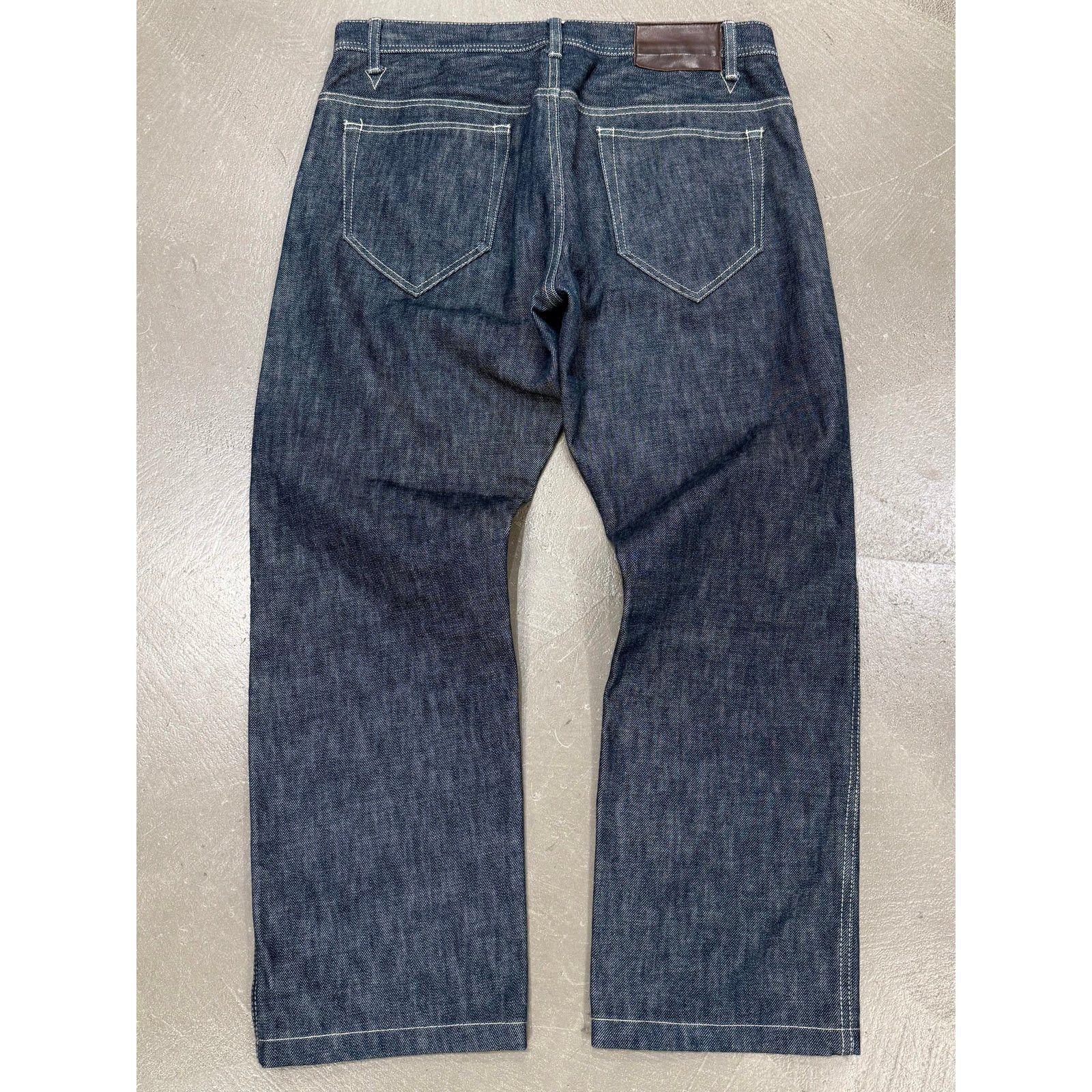 Yohji Yamamoto 2000s Yohji Yamamoto raw wide leg jeans Size ONE SIZE - 2 Thumbnail