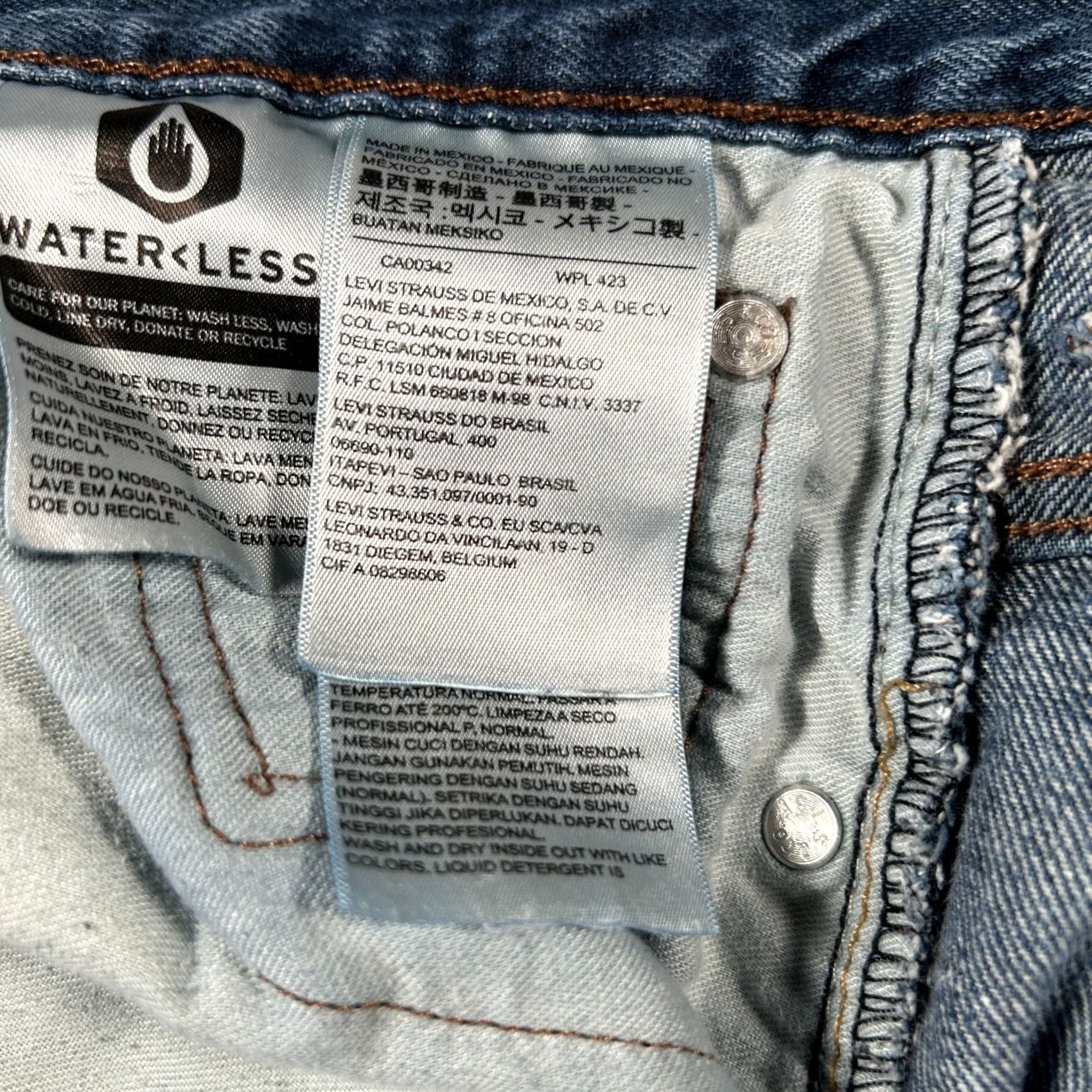 Levi's Levi's 569 Jeans Mens 38x27 Blue Denim Stretch 5-Pockets Loose Fit Straight Leg Jeans Mens Blue Levi's 569 Size US 38 / EU 54 - 6 Thumbnail