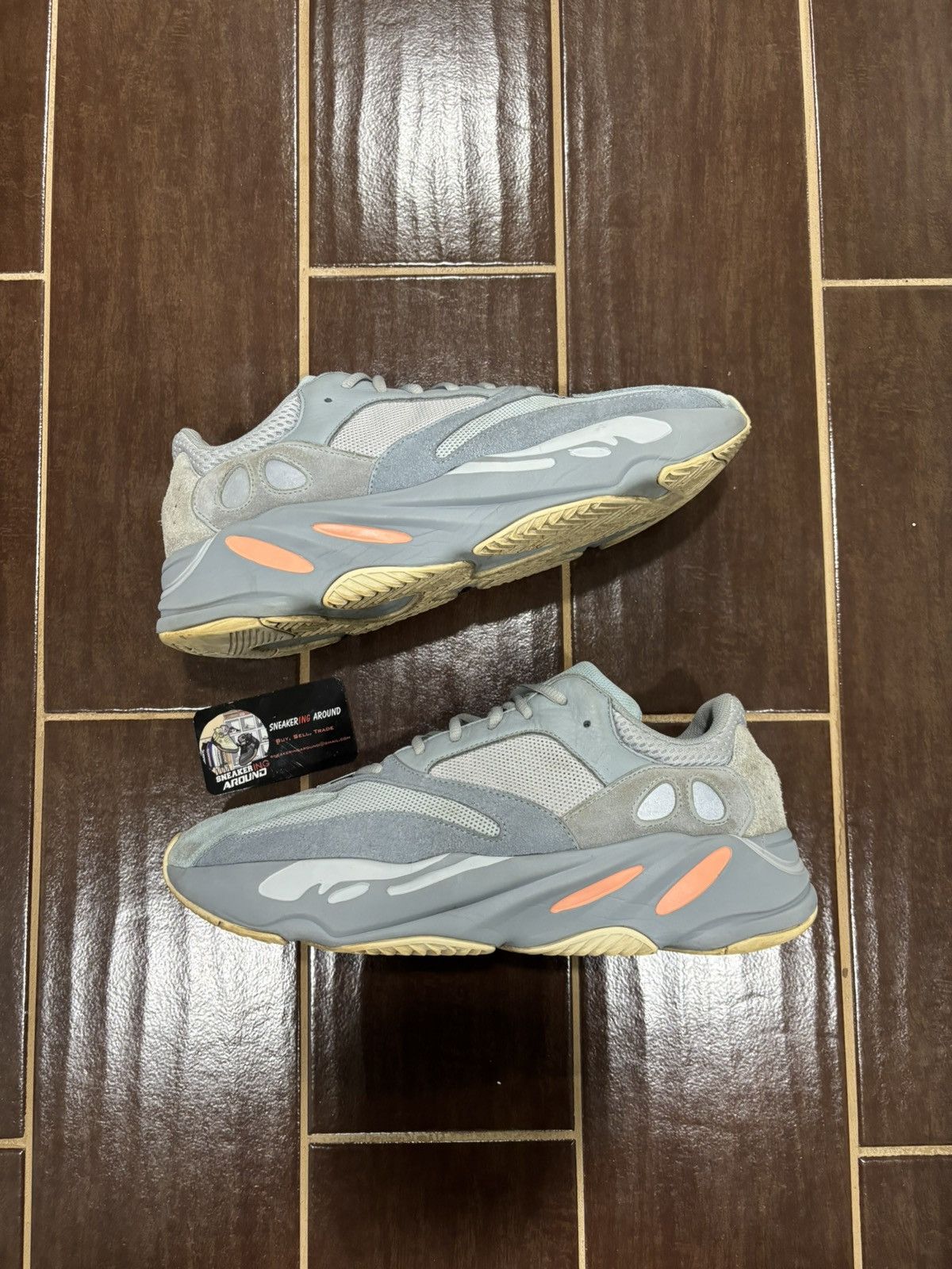 Yeezy Boost 700 interia size 13 Adidas Yeezy Boost 700 Inertia Review & On Feet - YouTube main image 2