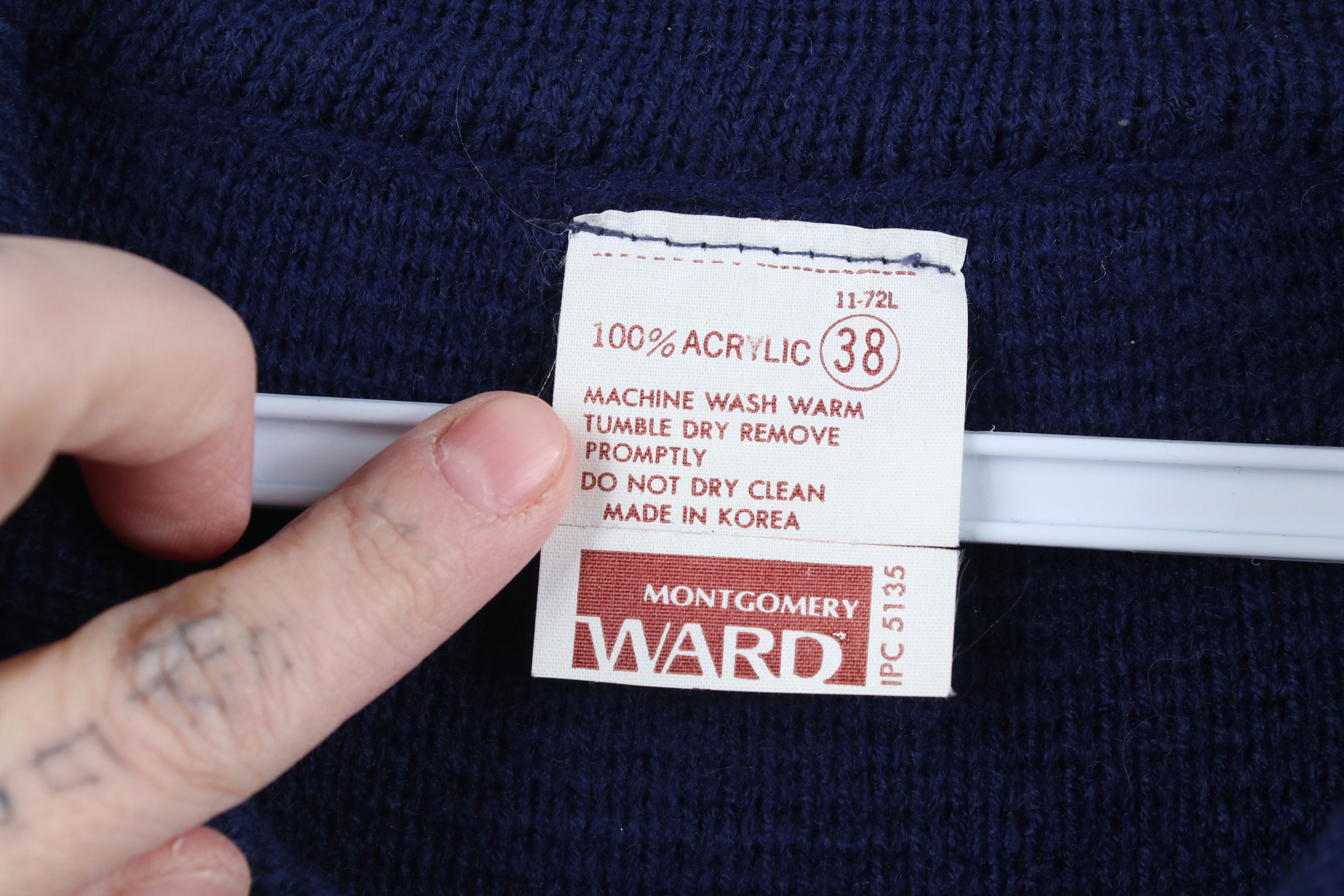 Vintage Vintage 70s Streetwear Ribbed Knit Collared Cardigan Sweater Size XS / US 0-2 / IT 36-38 - 8 Thumbnail