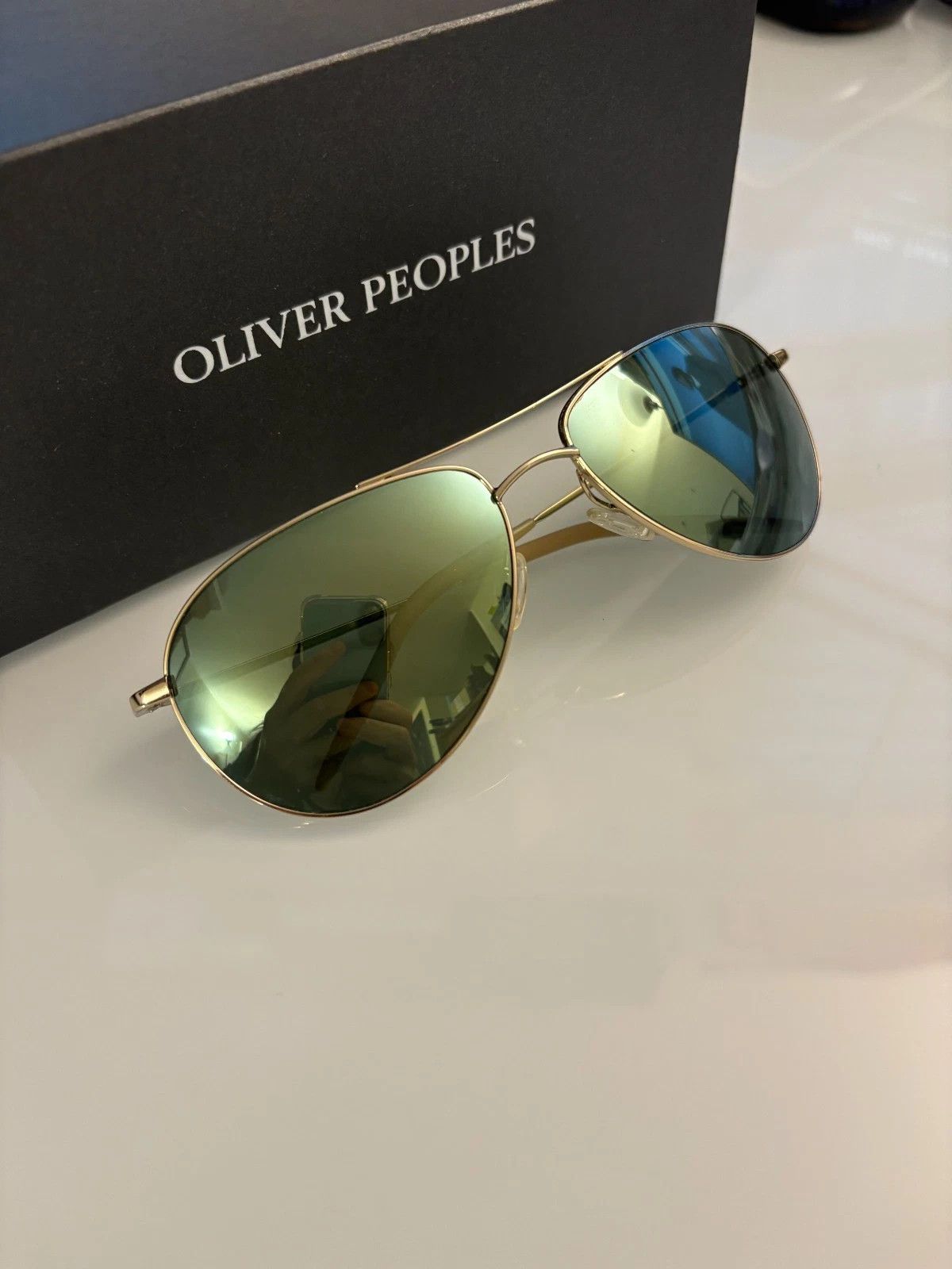Oliver Peoples Oliver Peoples BENEDICT AVIATOR SUN OV1002S Size ONE SIZE - 1 Thumbnail