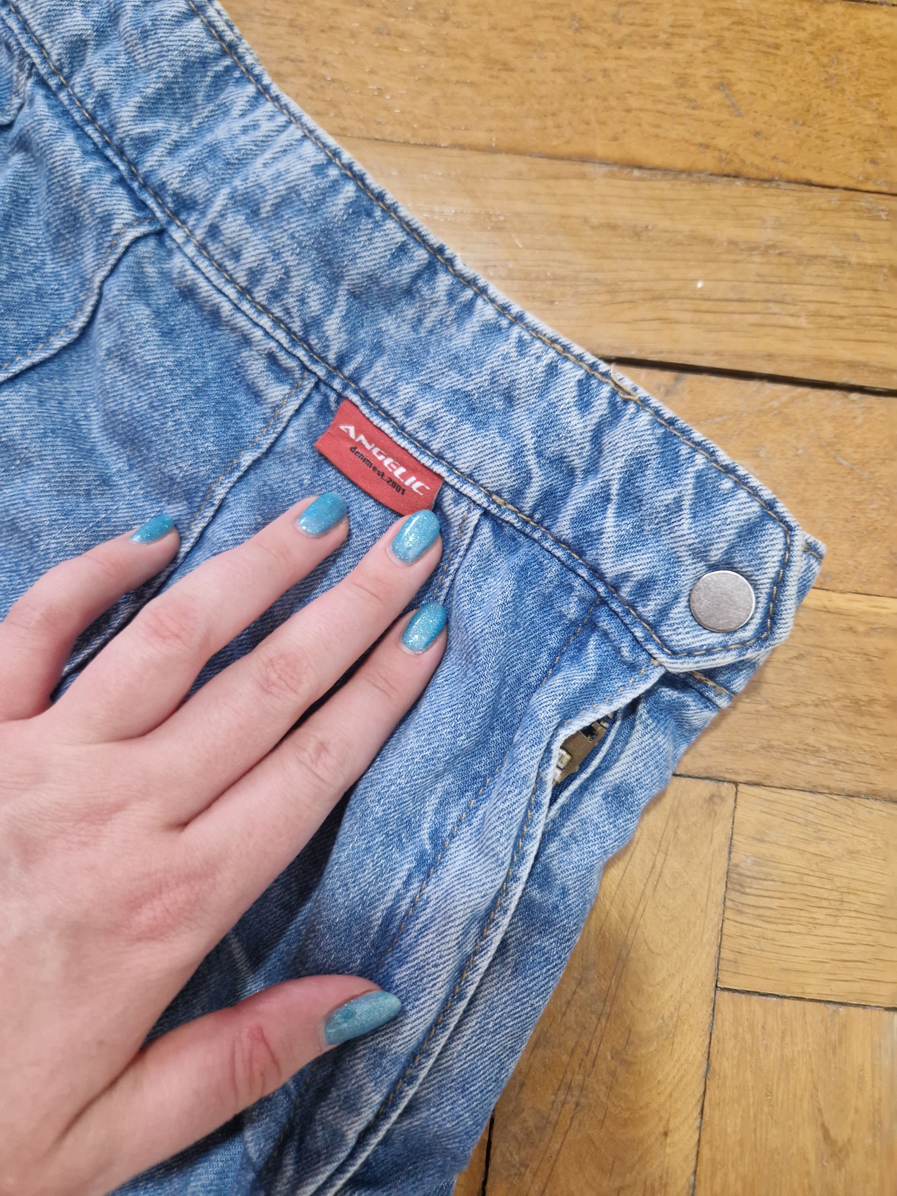 Vintage Vintage denim tennis mini skirt Size 27" / US 4 / IT 40 - 4 Thumbnail