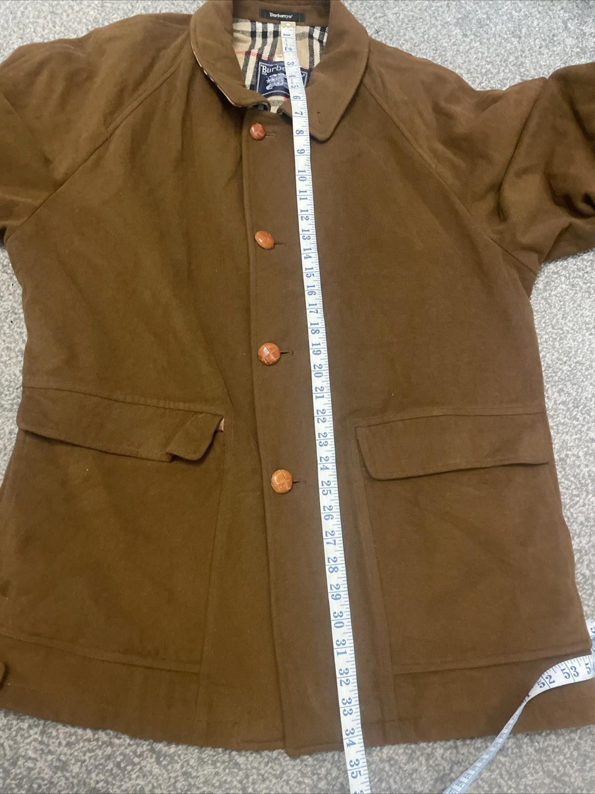 Burberry Vintage Burberry Brown Wool Nova Check Trench Coat Large ￼ Size US L / EU 52-54 / 3 - 9 Thumbnail