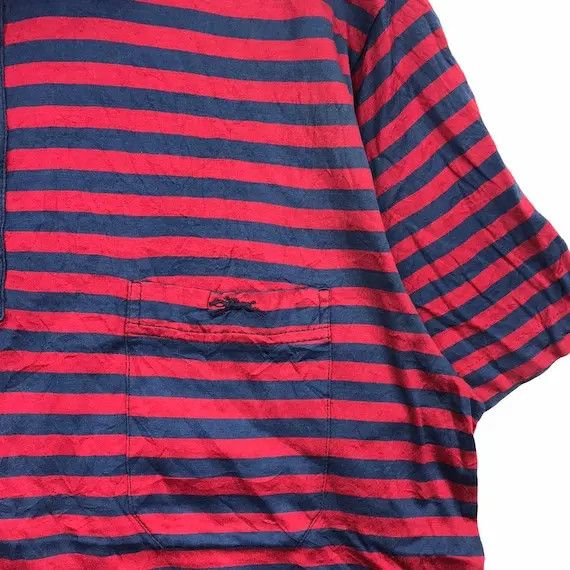 Longchamp Vtg 90’ LONGCHAMP PARIS Striped Made In ITALY Polo Tee Shirt Size US M / EU 48-50 / 2 - 4 Thumbnail