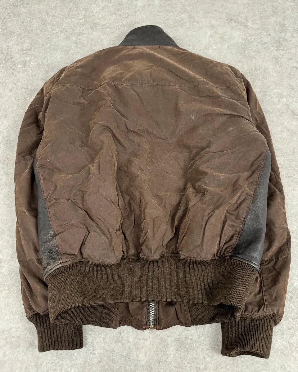 C.P. Company C.P. Company Hybrid Brown Leather Bomber Jacket Size US L / EU 52-54 / 3 - 7 Thumbnail