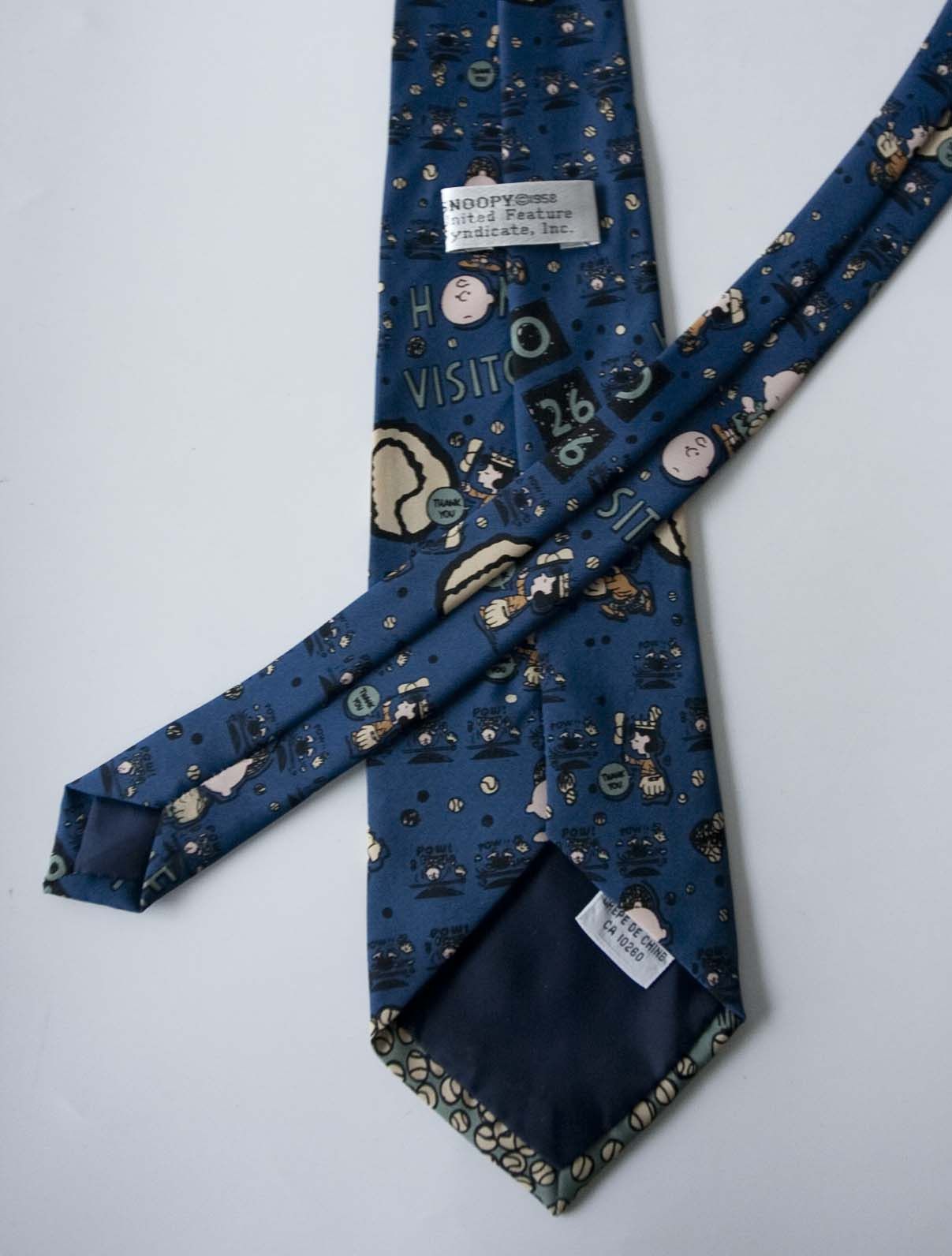 Peanuts × Vintage Charlie Brown Peanuts Tie Dark Blue Size ONE SIZE - 2 Thumbnail