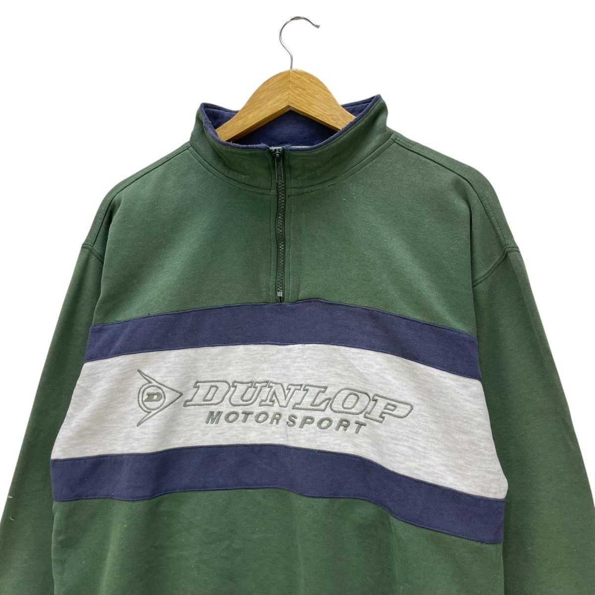 Gear for Sports 💥Vintage Dunlop Big Logo Embroidered Quater Zip Pullover Size US M / EU 48-50 / 2 - 3 Thumbnail