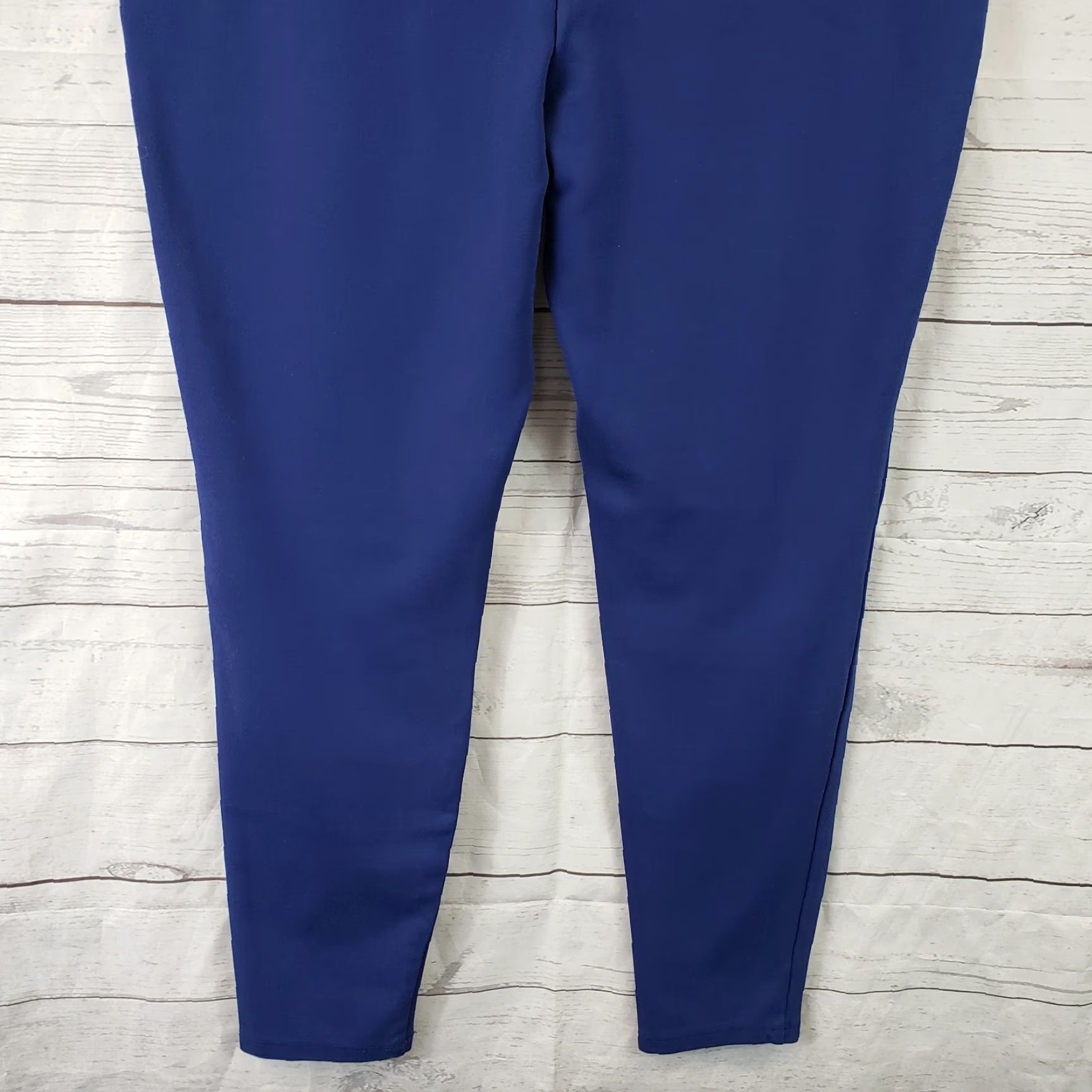 Vintage Chico's Womens Cropped Pants Size 4 Blue Mid Rise Rayon Blend Pull On Flat Front 25in Inseam Womens Size 27" / US 4 / IT 40 - 5 Thumbnail