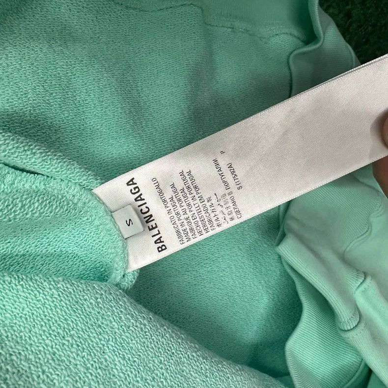Balenciaga Balenciaga Balenciaga Mint Green Hoodie Size S -2507 Size US S / EU 44-46 / 1 - 4 Thumbnail
