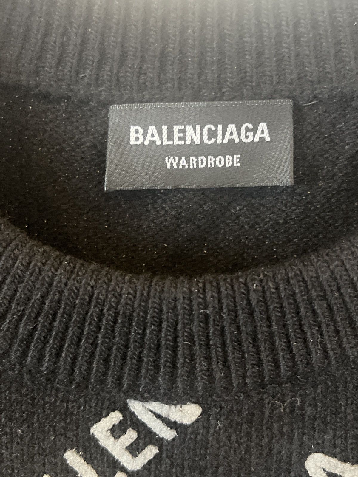 Balenciaga Balenciaga Cashmere Sweater Men's Black Size US M / EU 48-50 / 2 - 7 Thumbnail
