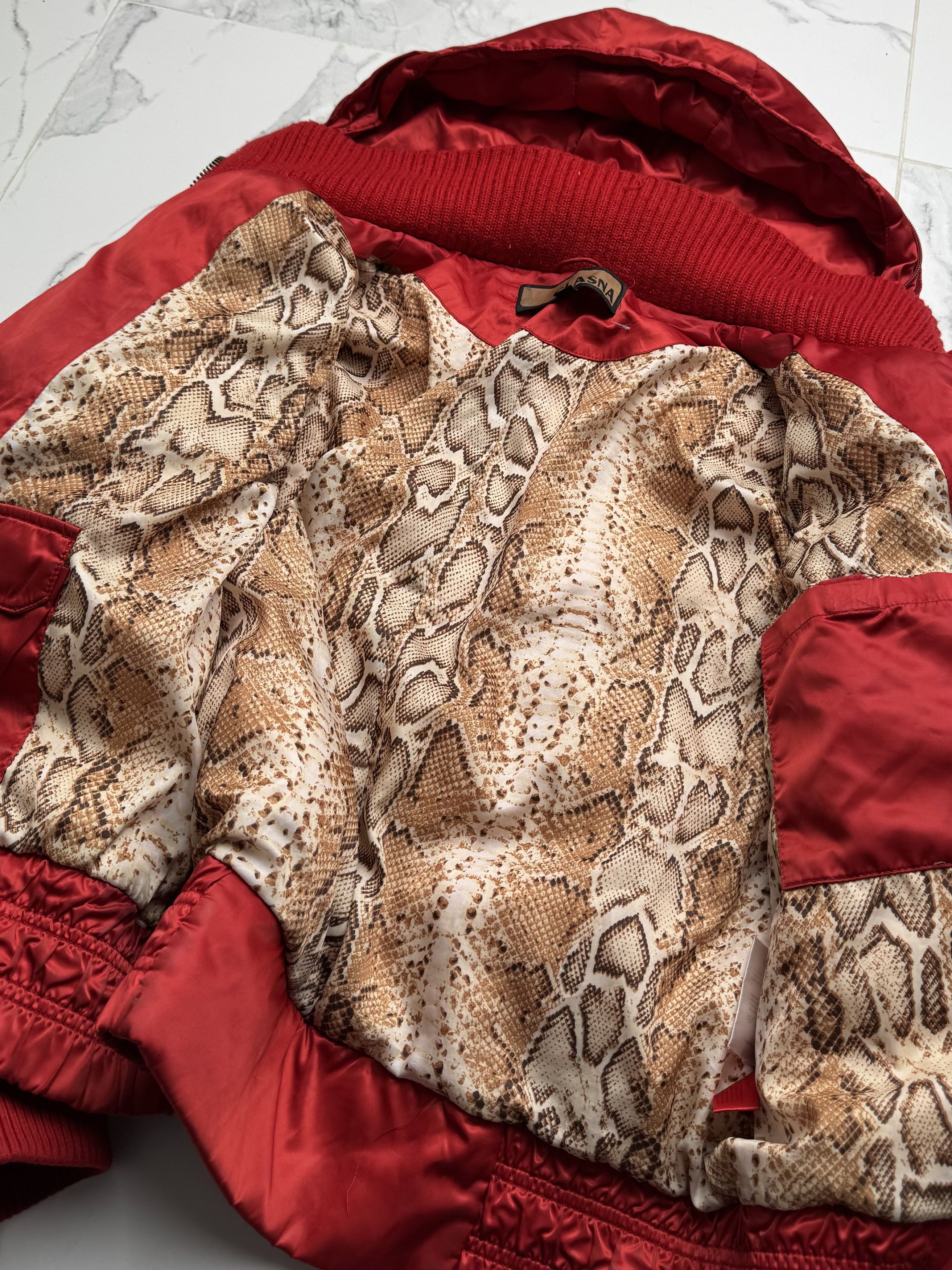 Vintage Vintage Red Puffer Jacket Women's Hooded Quilted Winter Coat Size L / US 10 / IT 46 - 12 Thumbnail