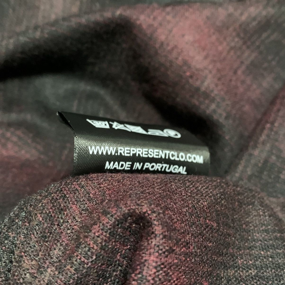 Represent Clo. Represent Small Shirt Button Check Burgundy Shirt Top Size US S / EU 44-46 / 1 - 8 Thumbnail