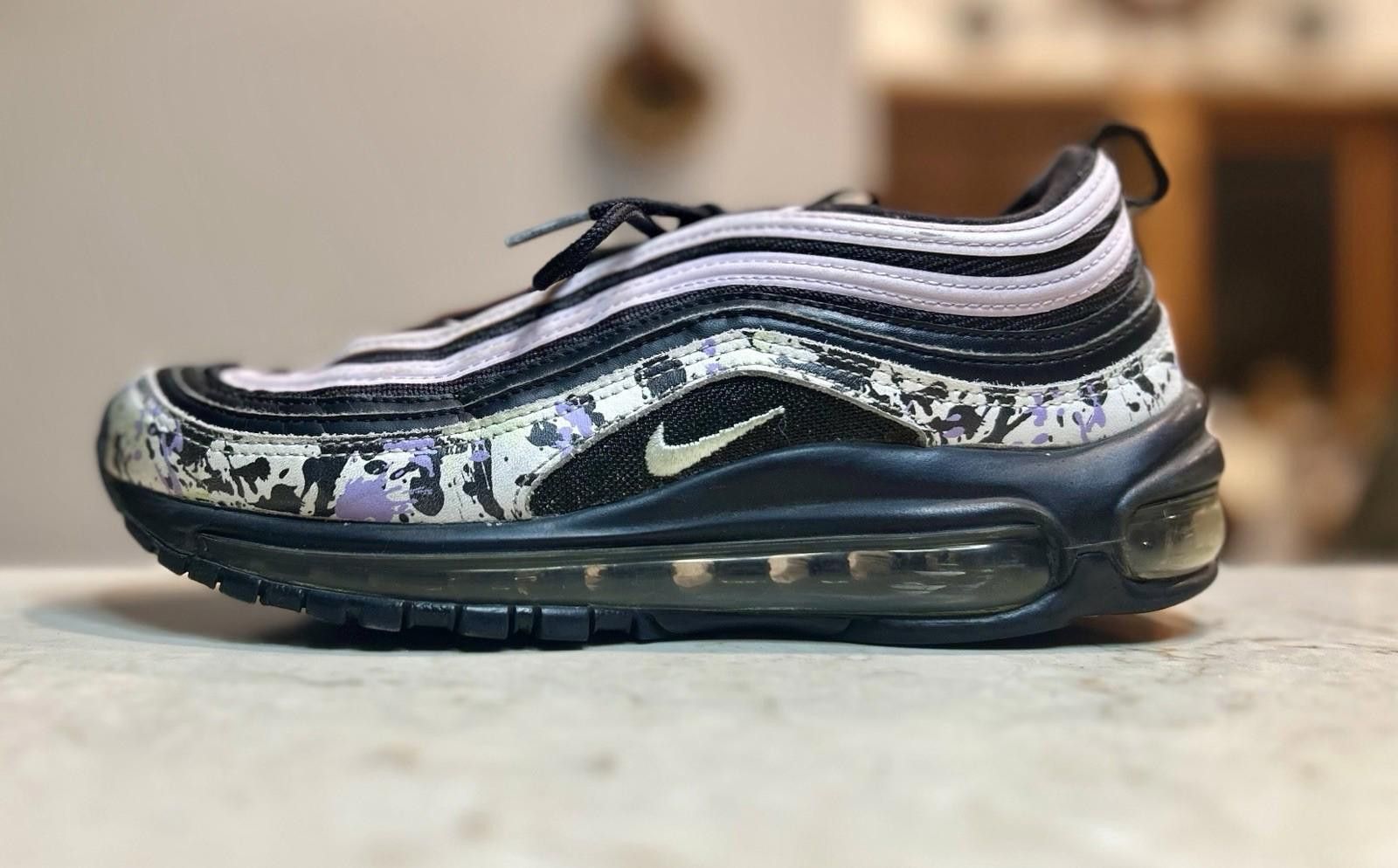 Nike Nike Air Max 97 Women 7 multicolor Paint Splatter CZ0990-100 Size US 7 / IT 37 - 9 Thumbnail