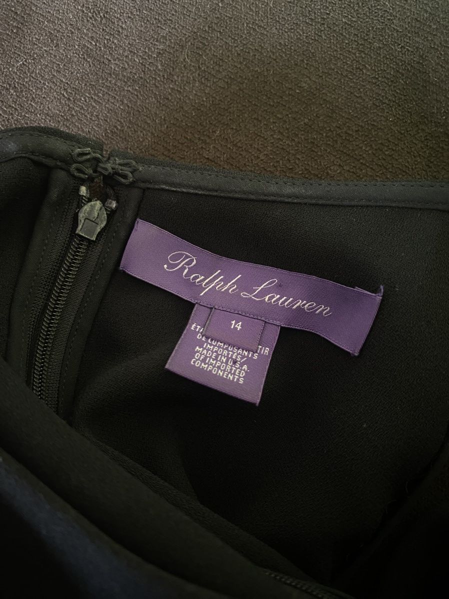Ralph Lauren Purple Label Purple Label Ralph Lauren Sheath Cape Dress Black Black Size XL / US 12-14 / IT 48-50 - 6 Thumbnail
