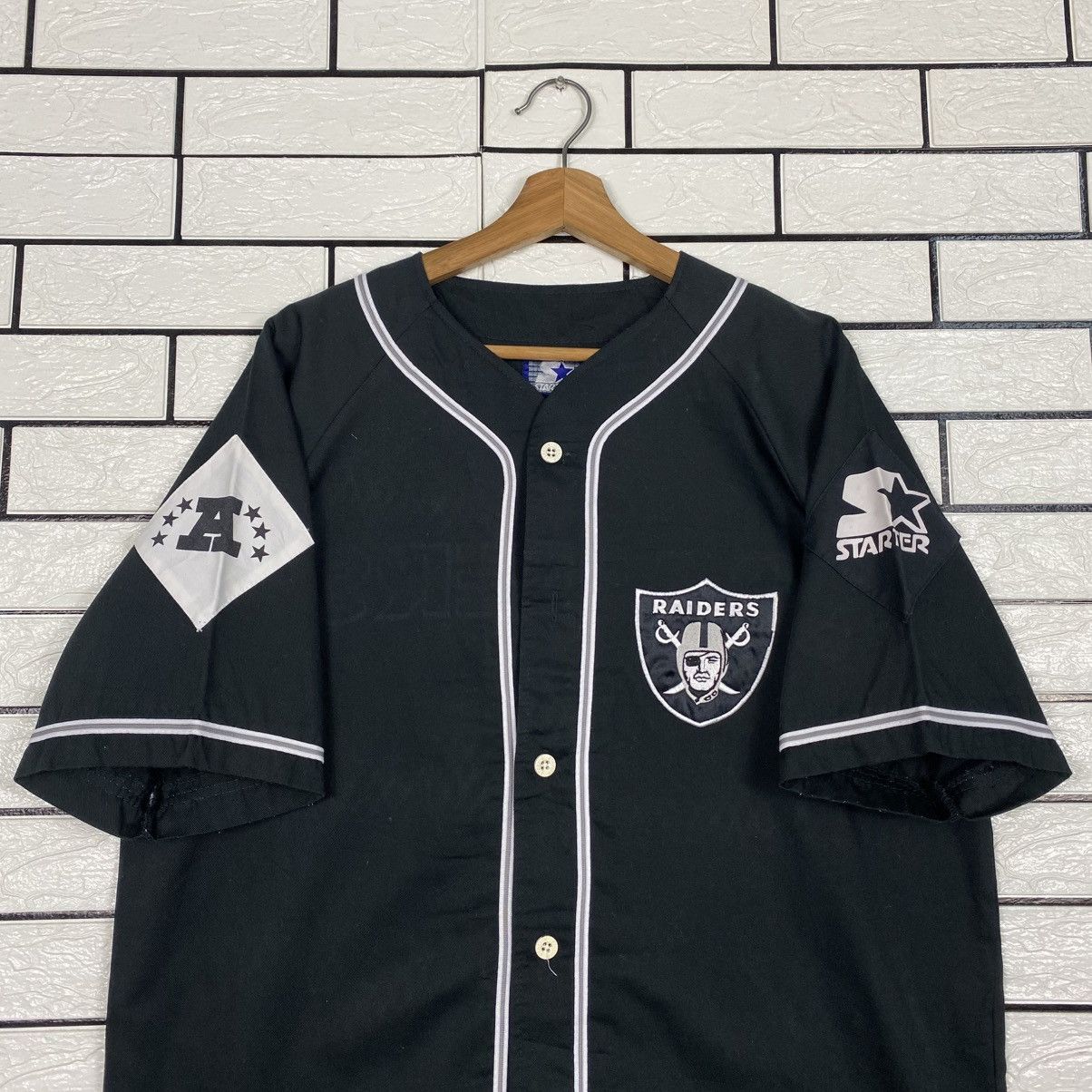 Starter 📌Sportwear Button Shirt Bowling Starter Raiders Big Logo Size US L / EU 52-54 / 3 - 10 Thumbnail
