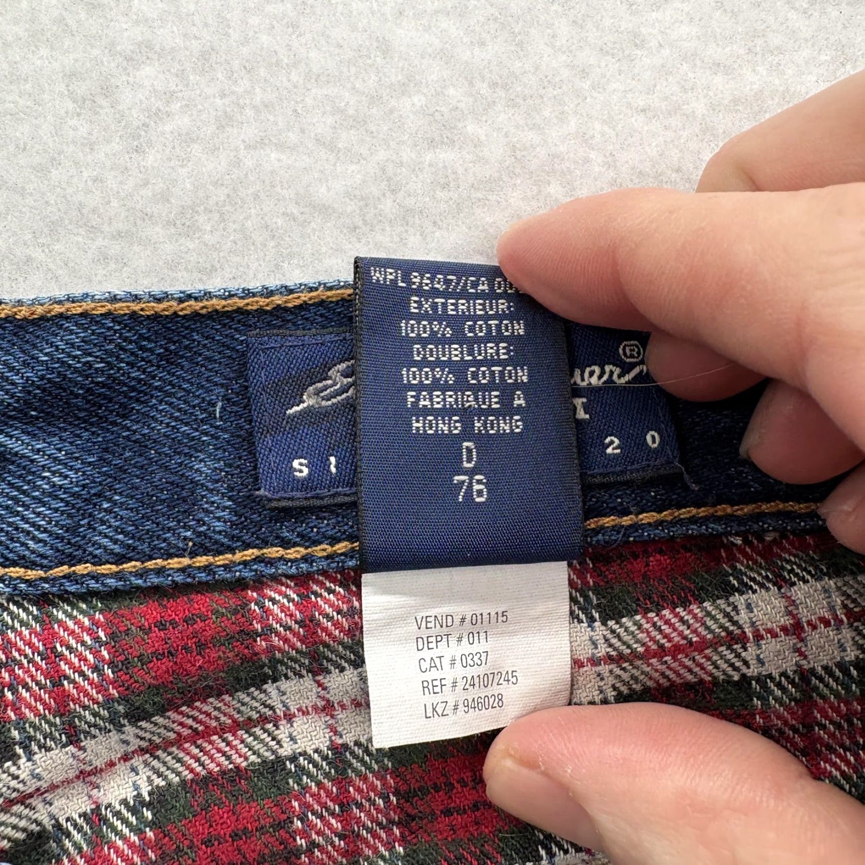 Eddie Bauer VINTAGE Eddie Bauer Jeans Womens 8 Short Blue High Rise Tapered Flannel Lined Denim 100% Cotton Relaxed Pockets Zip Fly Size 30" / US 8 / IT 44 - 5 Thumbnail