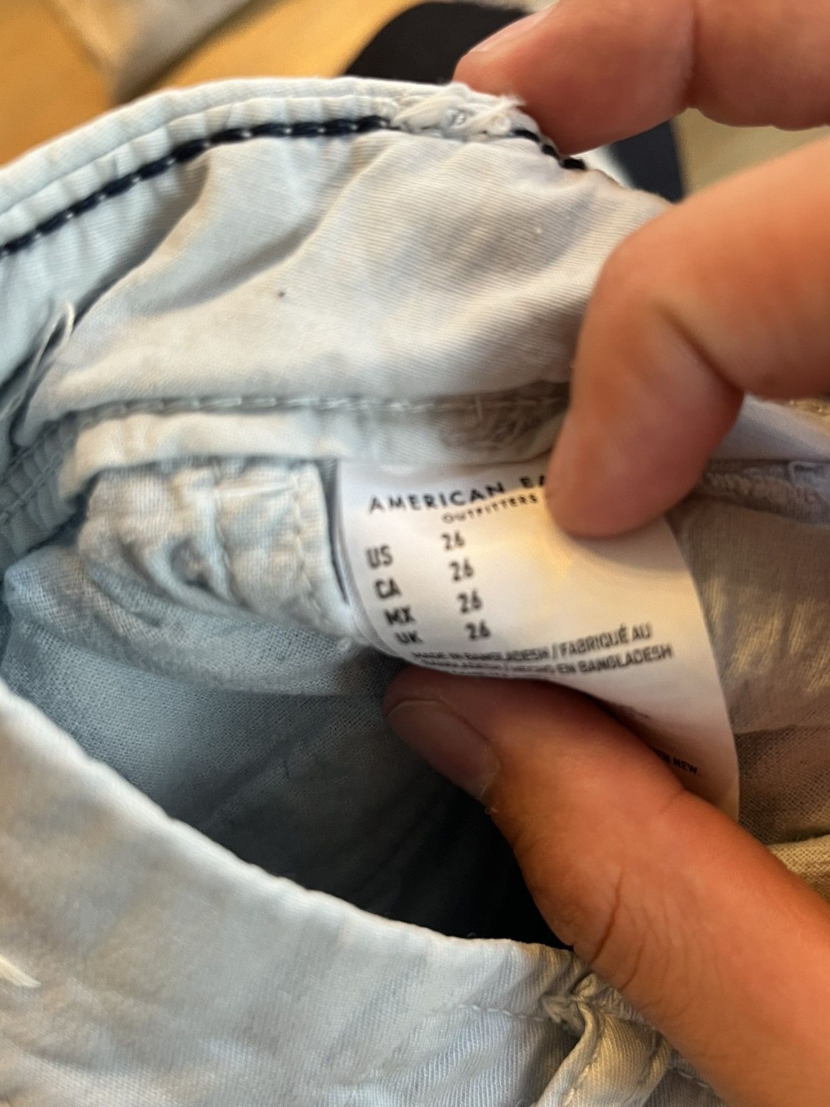 American Eagle Outfitters Light Blue American Eagle Dress Shorts Size US 26 / EU 42 - 6 Thumbnail