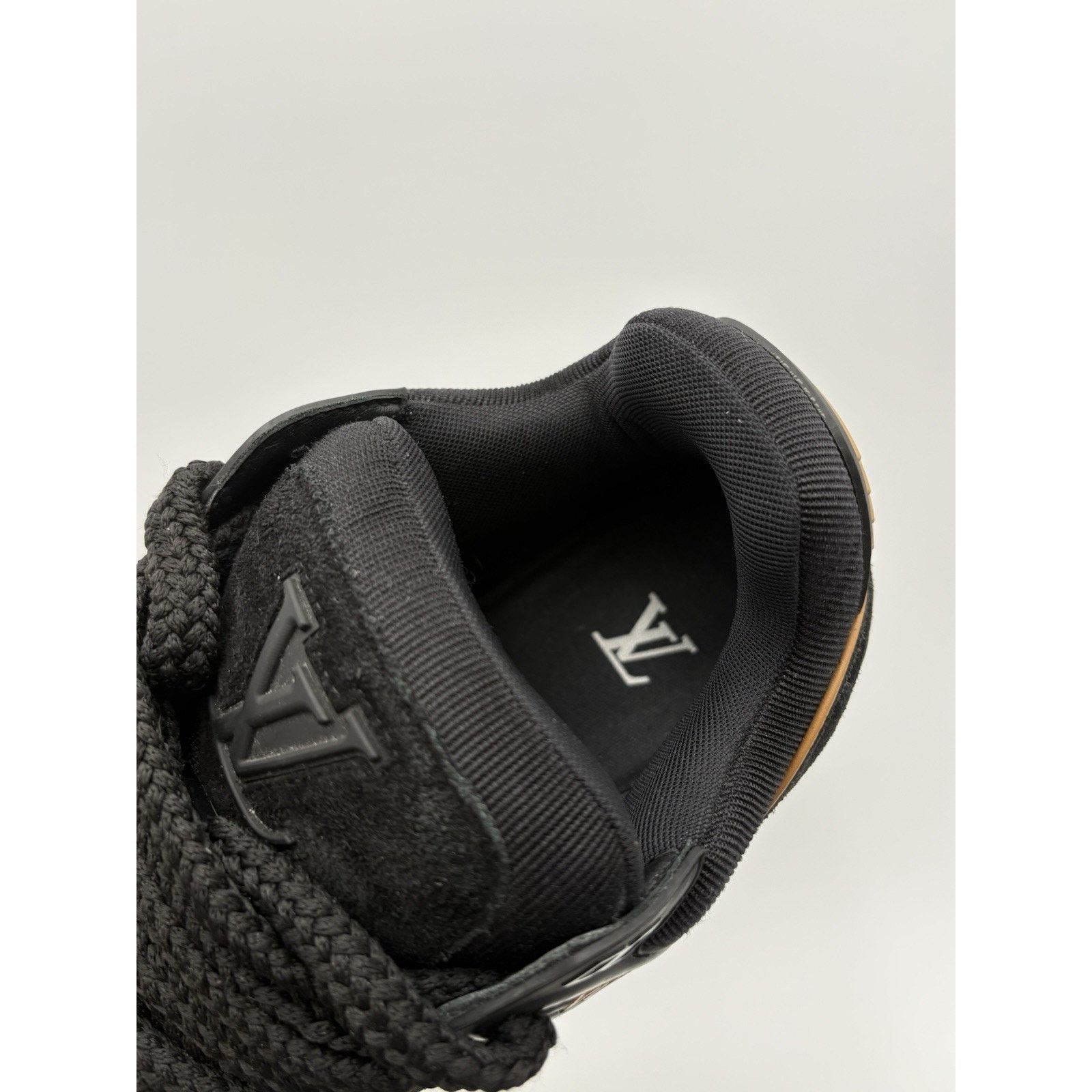 Louis Vuitton 9.5-10 Louis Vuitton Suede Maxi ' Black Brown ' | GOOD COND! Size US 9.5 / EU 42-43 - 6 Thumbnail