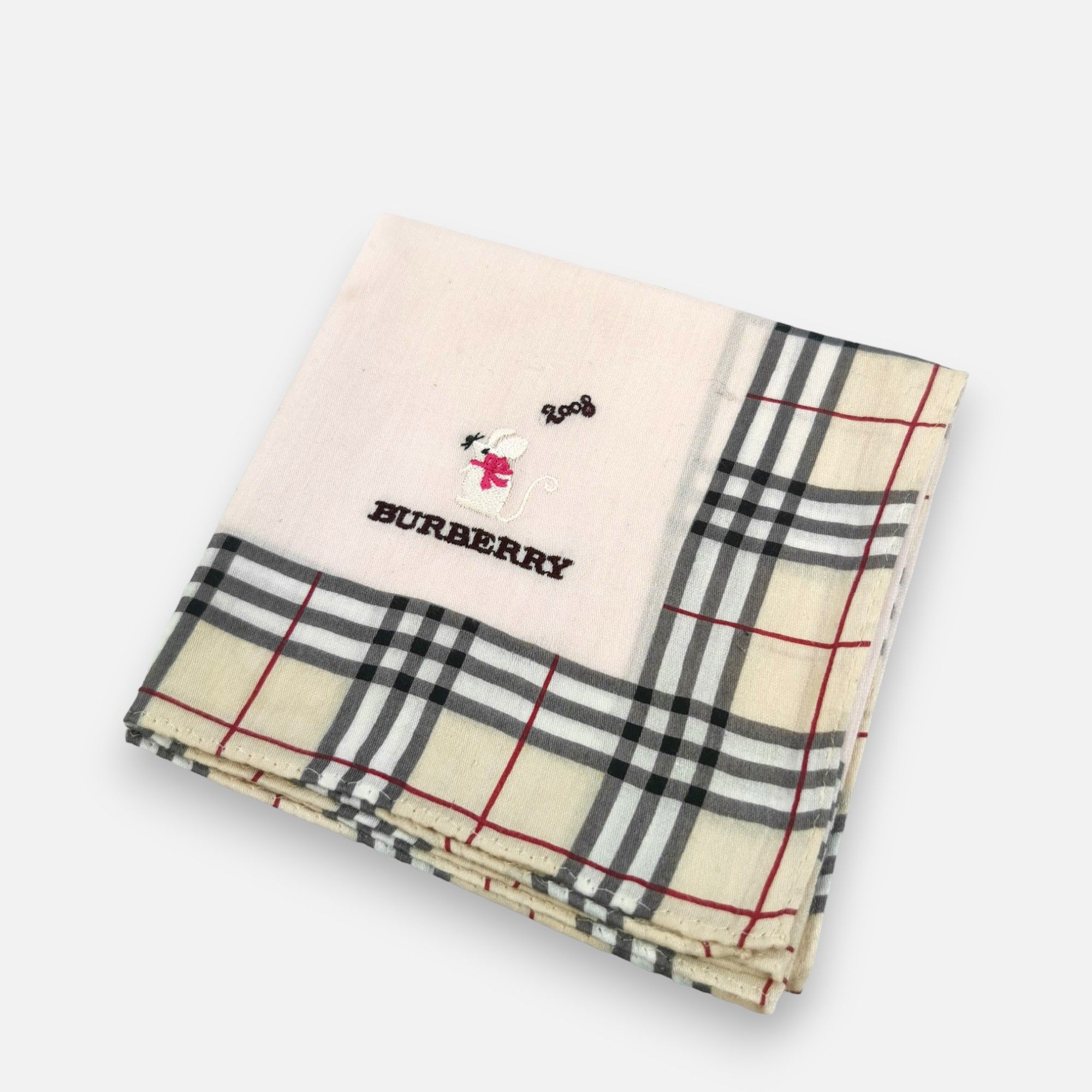 Burberry × Vintage Vintage Burberry Handkerchief Pocket Square Bandana Size ONE SIZE - 4 Thumbnail