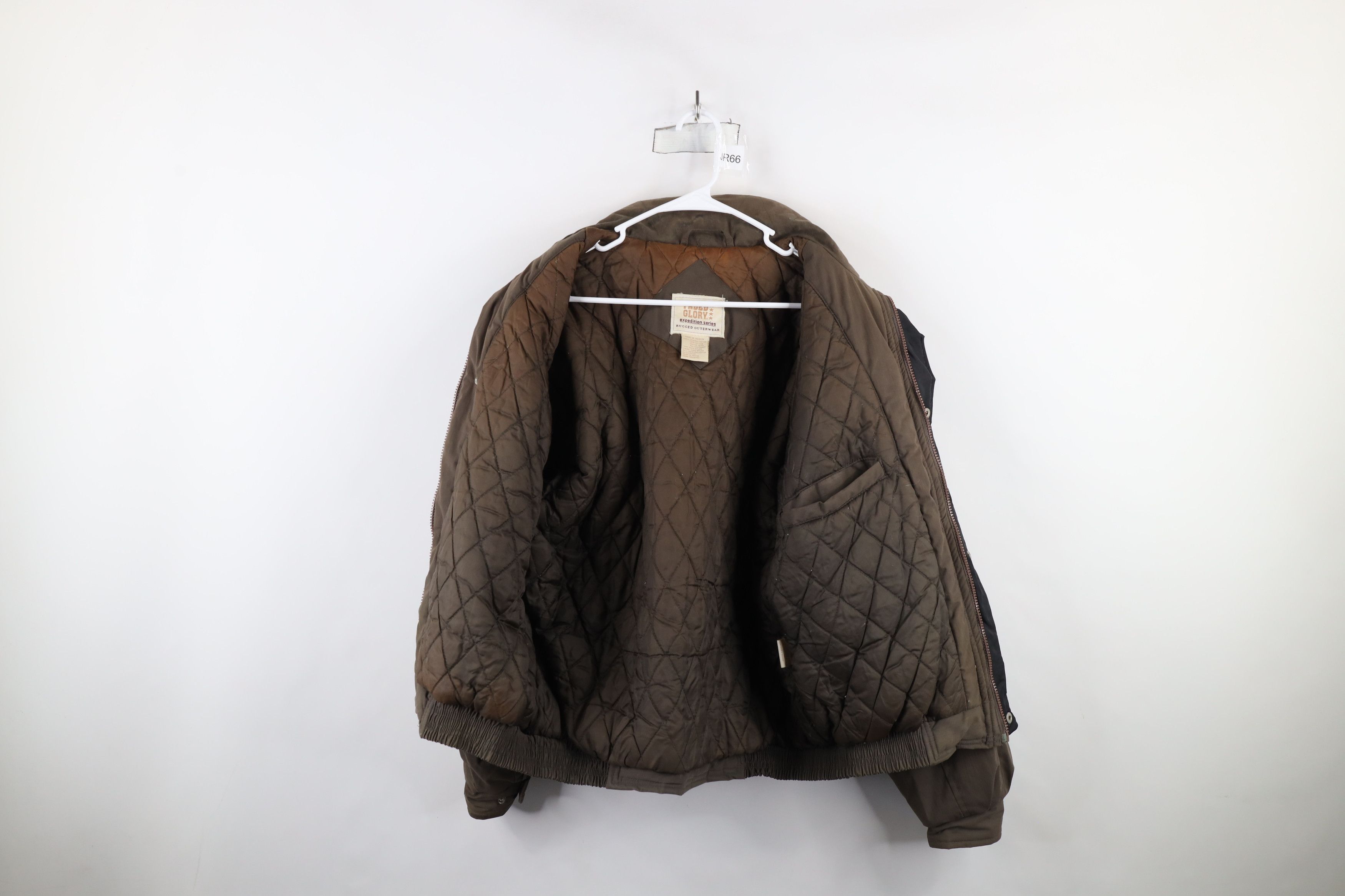 Vintage Vintage 90s Streetwear Quilted Full Zip Bomber Jacket Brown Size US M / EU 48-50 / 2 - 10 Thumbnail