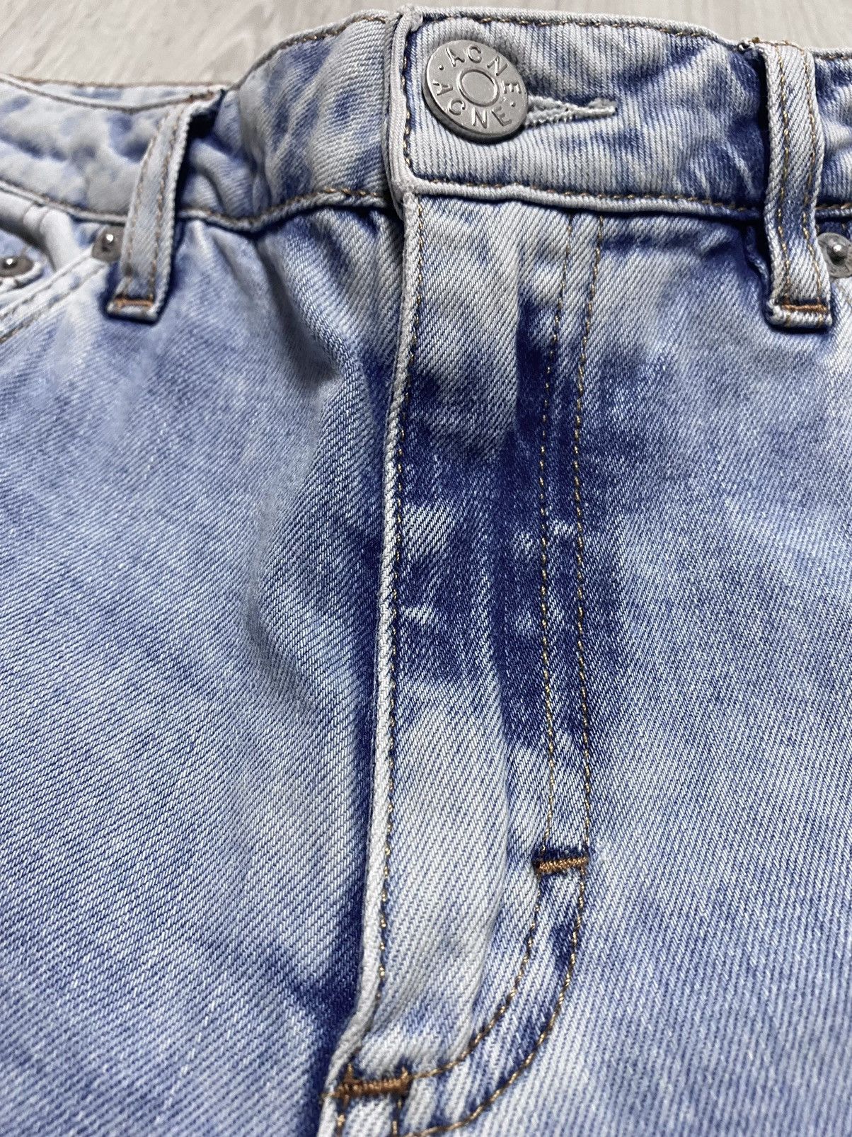 Acne Studios Women’s Acne Studios Flex S Silver Vint Bleached Denim Jeans Size 26" / US 2 / IT 38 - 11 Thumbnail