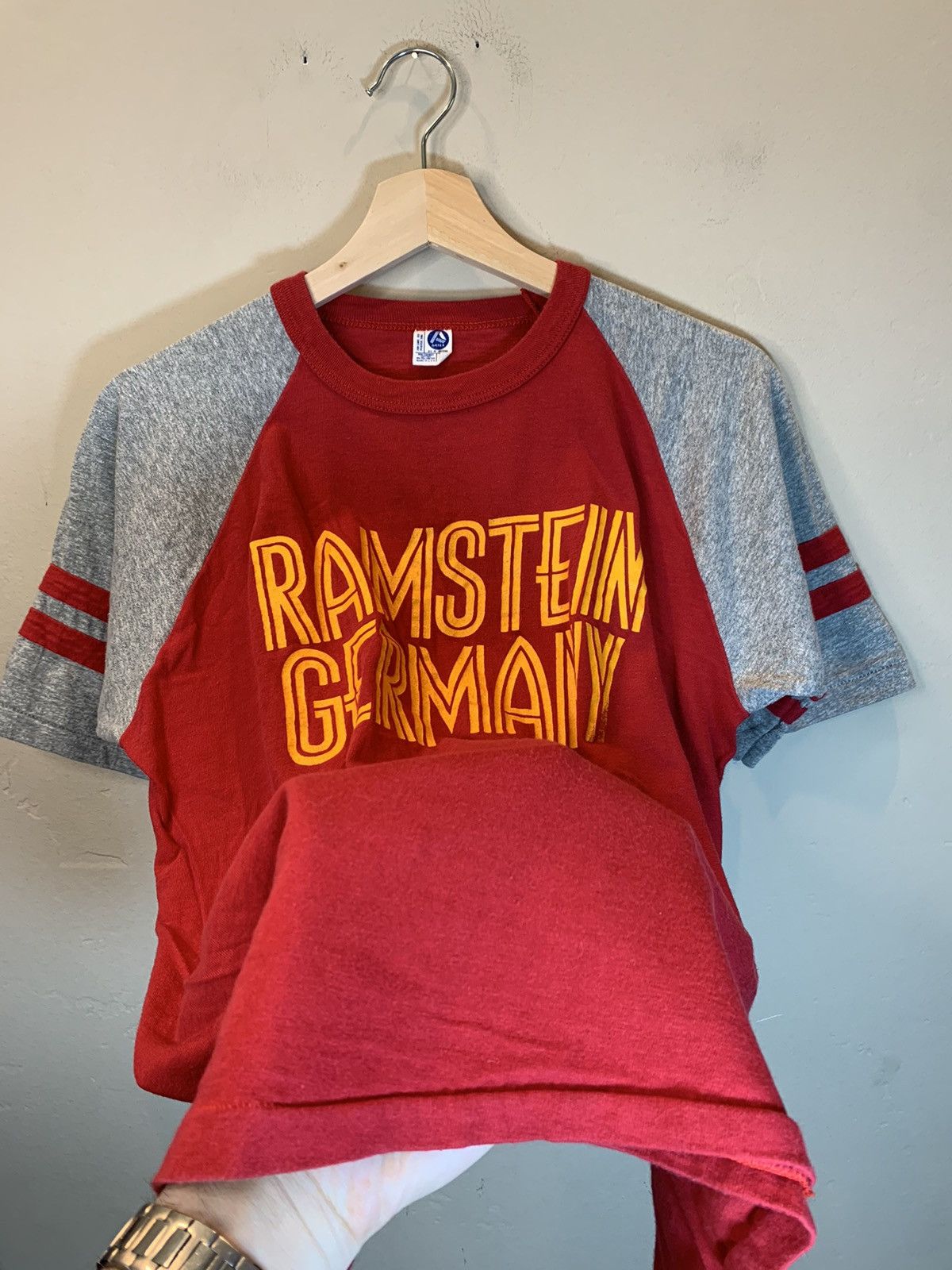 Vintage *RARE* Vintage 1960’s Ramstein Germany Single Stitch T-Shirt Size US L / EU 52-54 / 3 - 5 Thumbnail