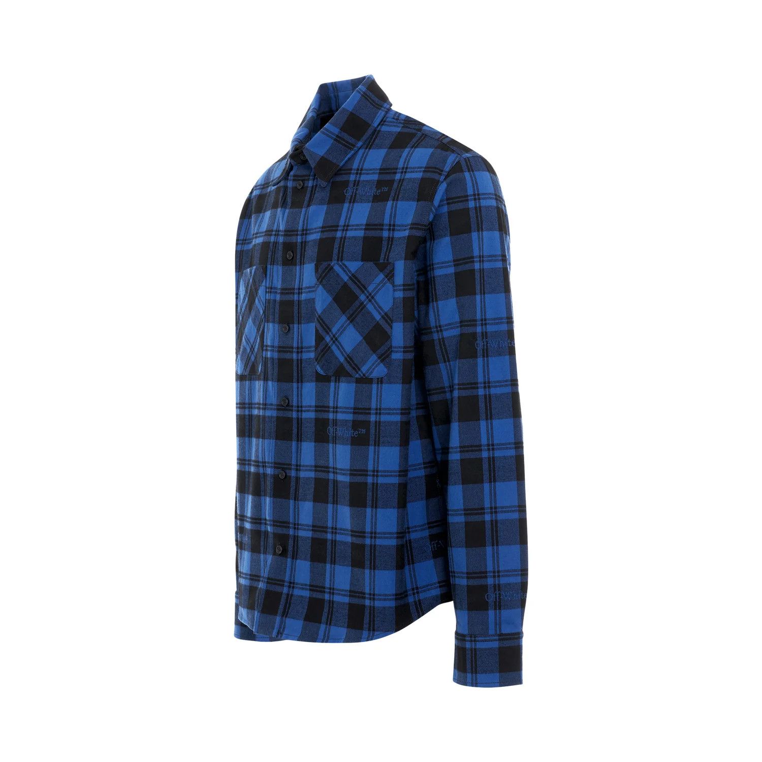 Off-White o1mris0824 Shirt in Black & Blue Size US L / EU 52-54 / 3 - 2 Thumbnail