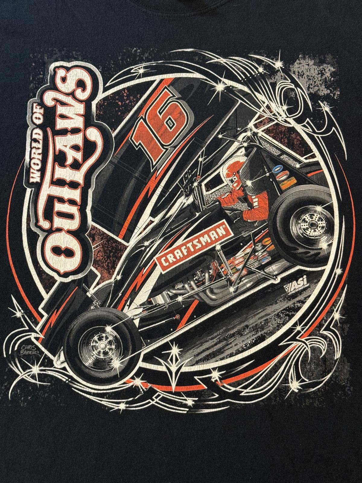 Gildan Sprint Cars T-shirt World of Outlaws 2016 Craftsman Tee 2XL Size US XXL / EU 58 / 5 - 4 Thumbnail