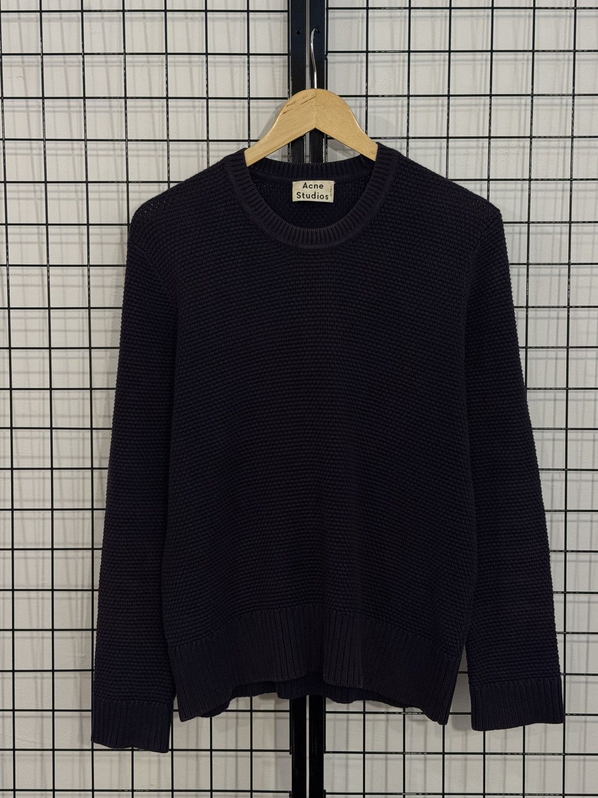 Acne Studios Acne Studios Cusco Bubble sweatshirt in navy blue Size US XXS / EU 40 - 3 Thumbnail