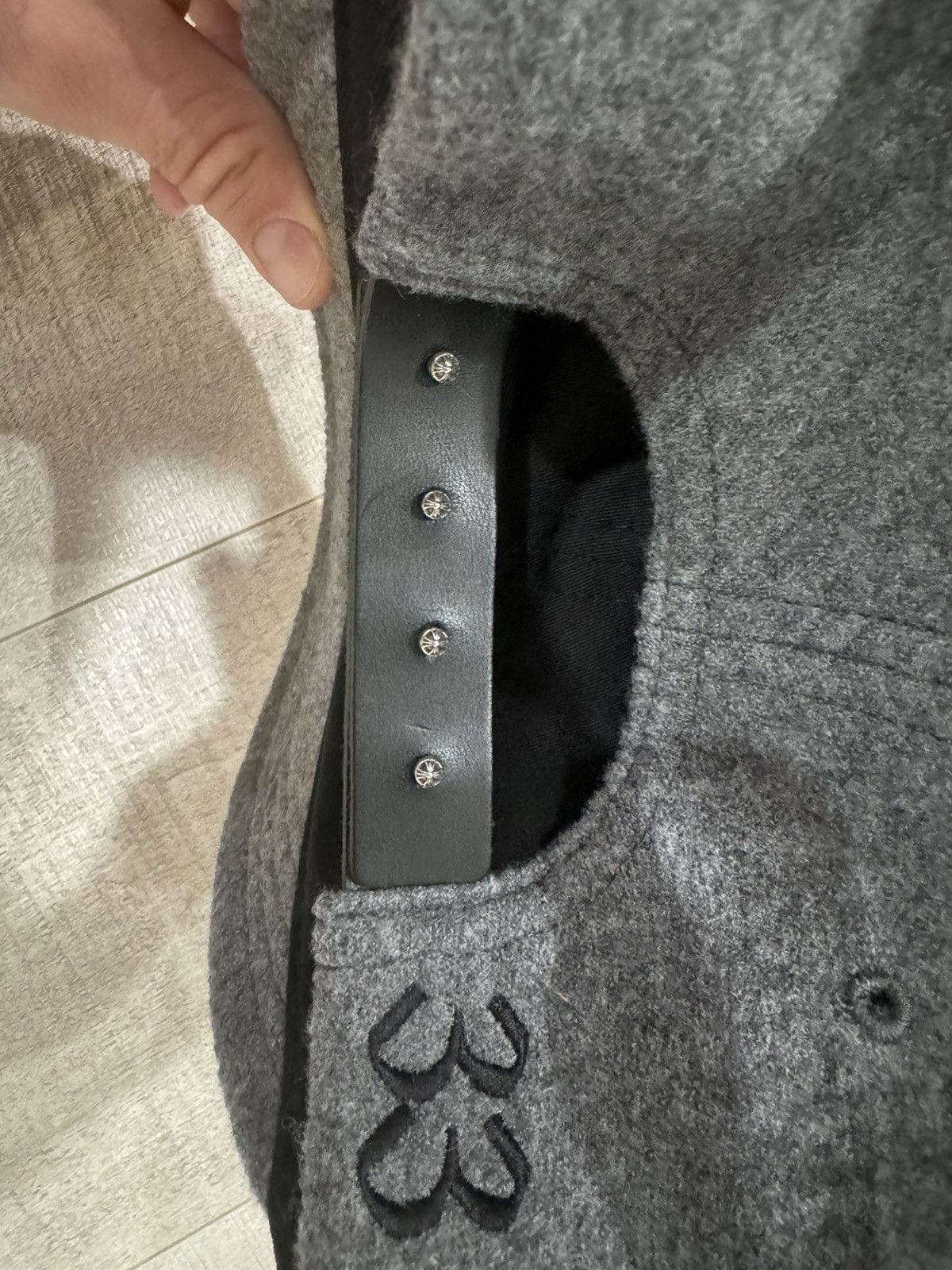 Chrome Hearts Chrome Hearts Cashmere Hat Size ONE SIZE - 3 Thumbnail