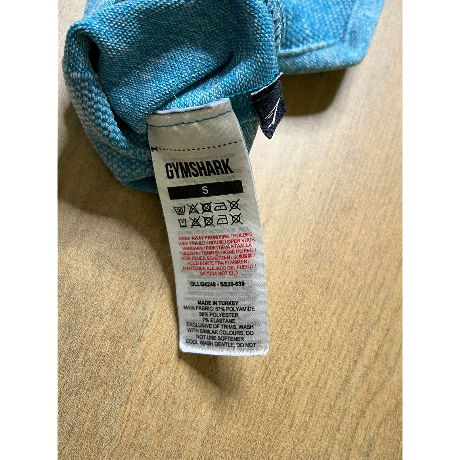 Gymshark Gymshark Flex High Waisted Seamless Leggings Marled Blue S Size 22" - 7 Thumbnail