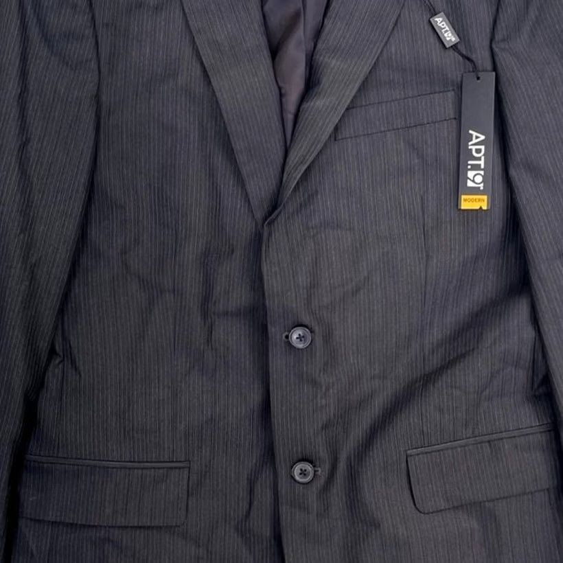 Apt. 9 Apt. 9 Suit Coat Men's Size 40R Gray Modern Fit Suit Size 40R - 2 Thumbnail