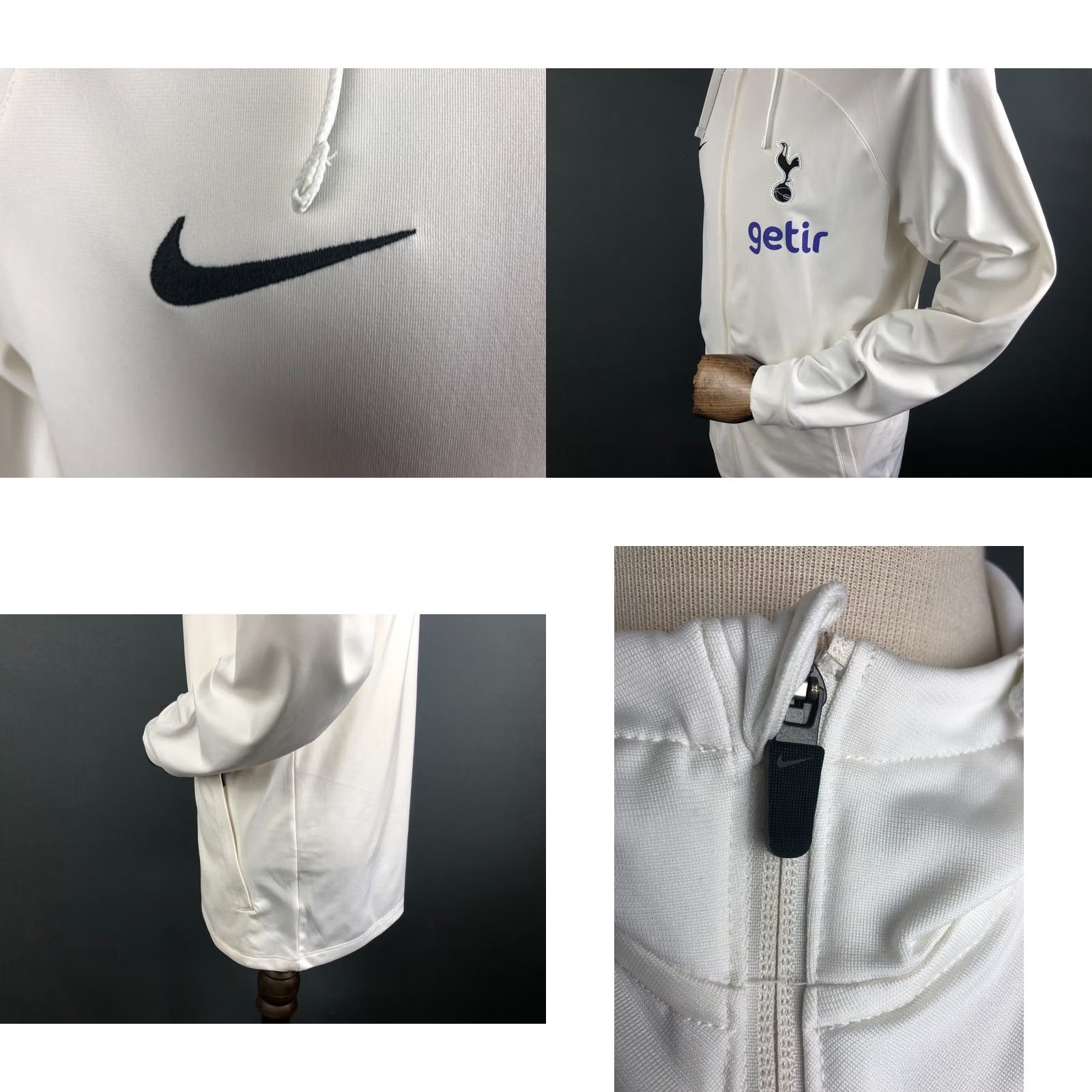 Nike Nike Tottenham Hotspur Hoodie Adult L White Polyester Size US L / EU 52-54 / 3 - 8 Thumbnail