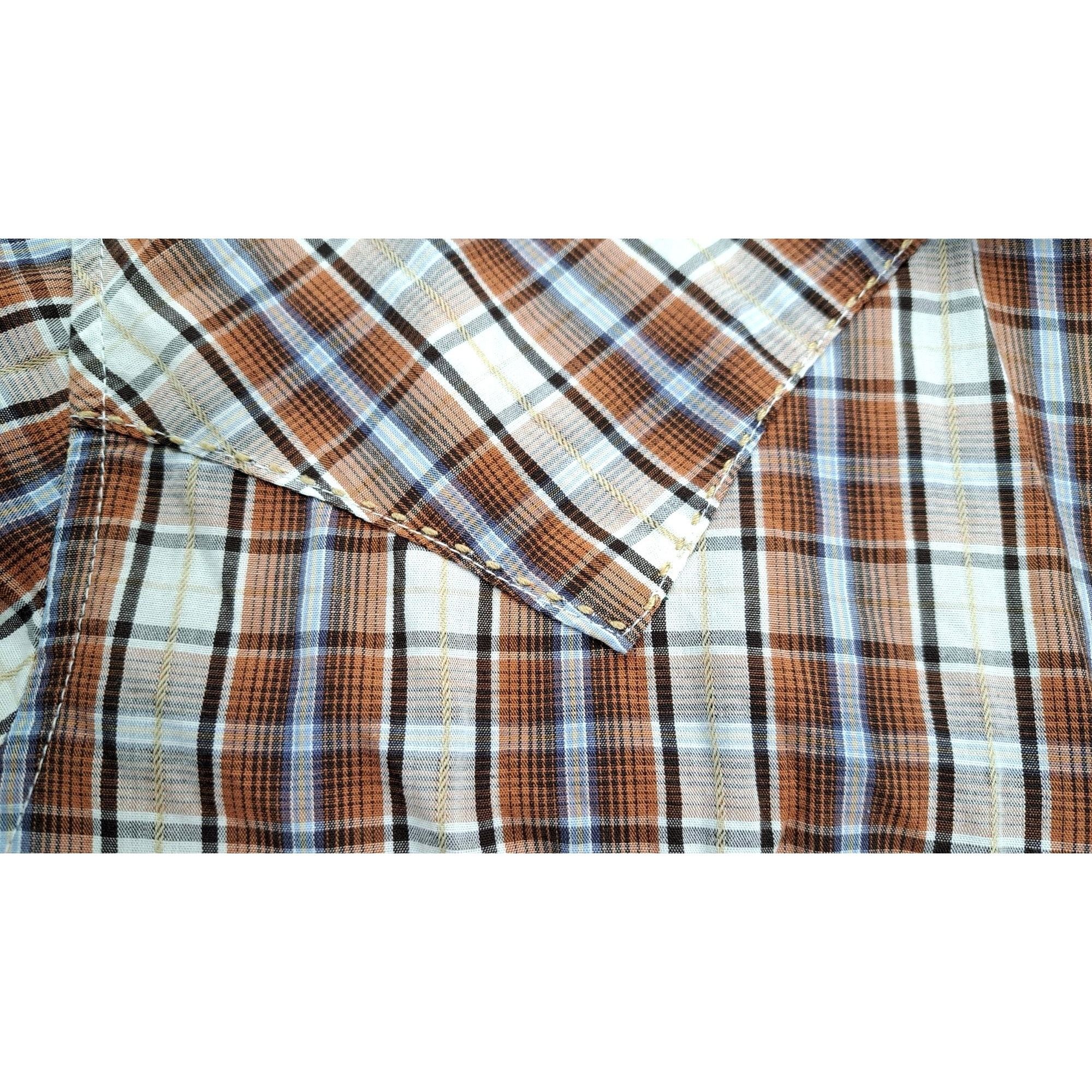 Wrangler Vintage Wrangler Pearl Snap Western Plaid Short Sleeve Shirt Size US M / EU 48-50 / 2 - 4 Thumbnail